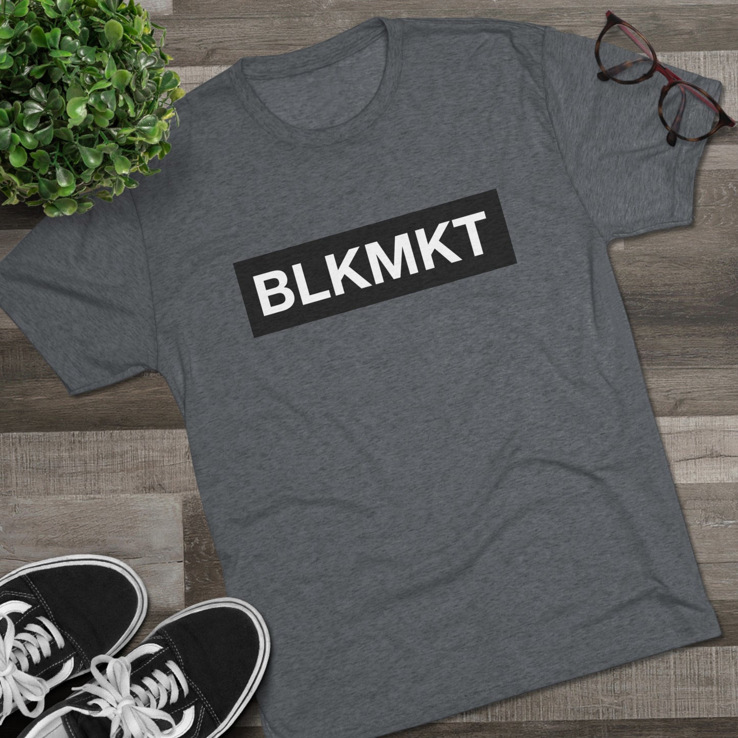 BLKMKT™ Unisex Tri-Blend Crew Tee