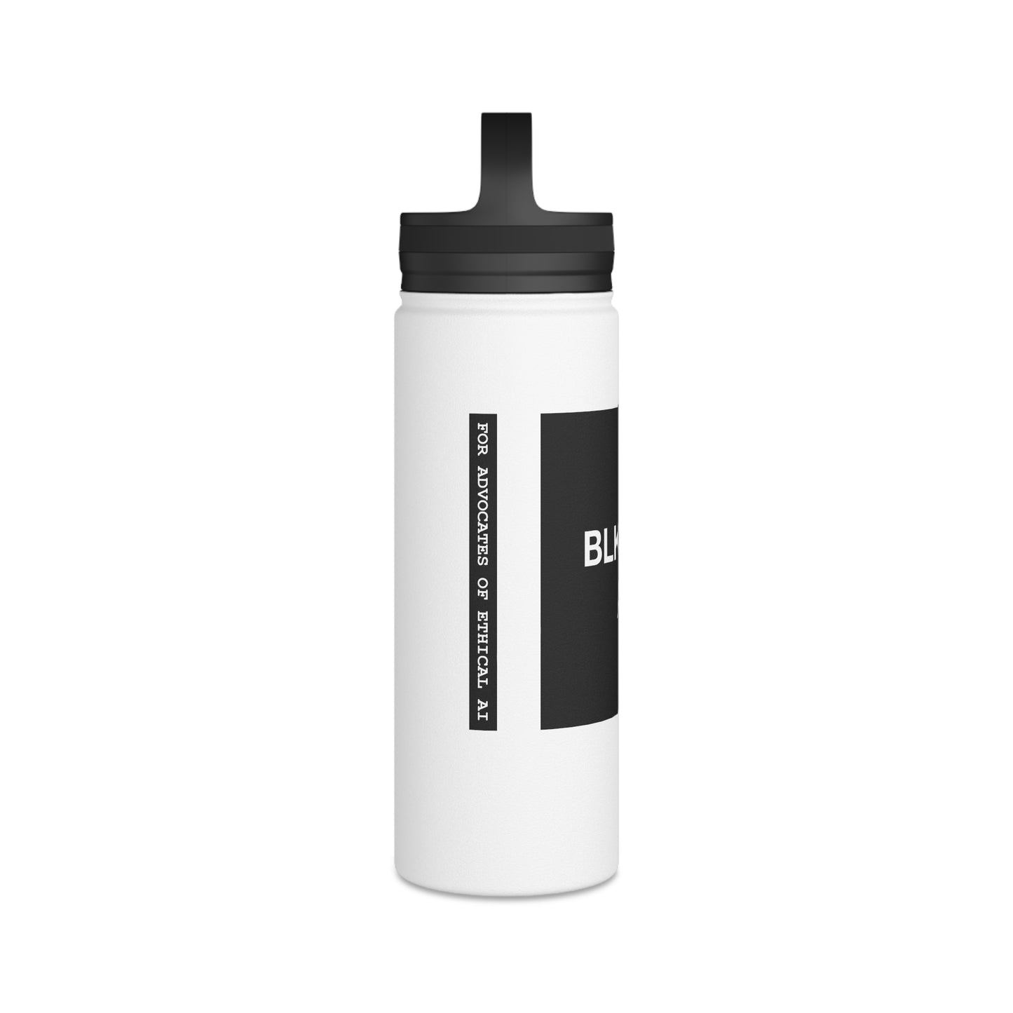 BLKMKT AI™ Stainless Steel Water Bottle, Handle Lid