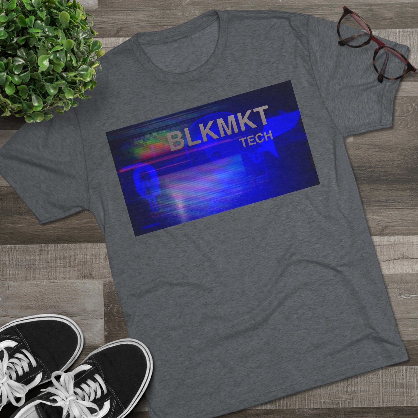 BLKMKT Tech™ Unisex Tri-Blend Crew Tee
