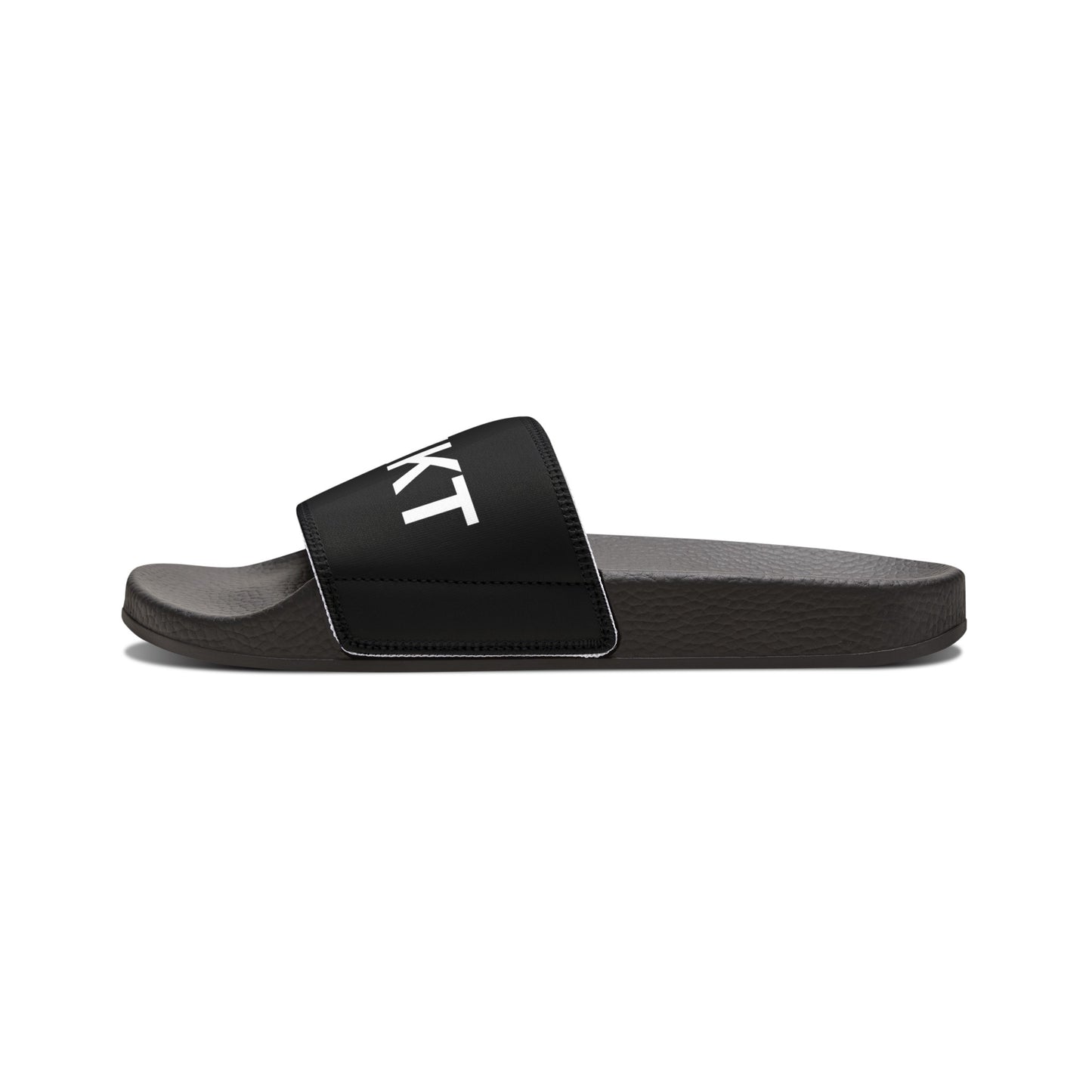 BLKMKT™ Men's Black PU Slide Sandals