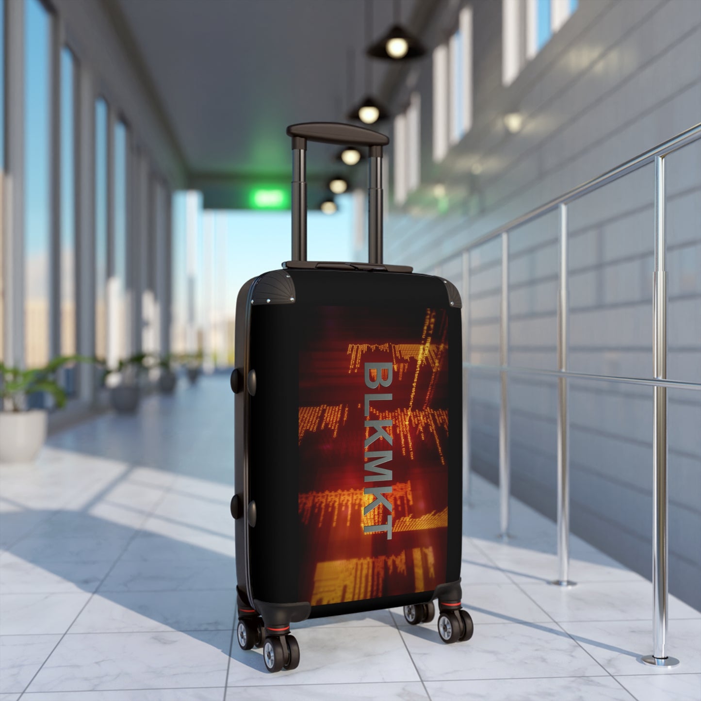 BLKMKT™ Binary Code Suitcase