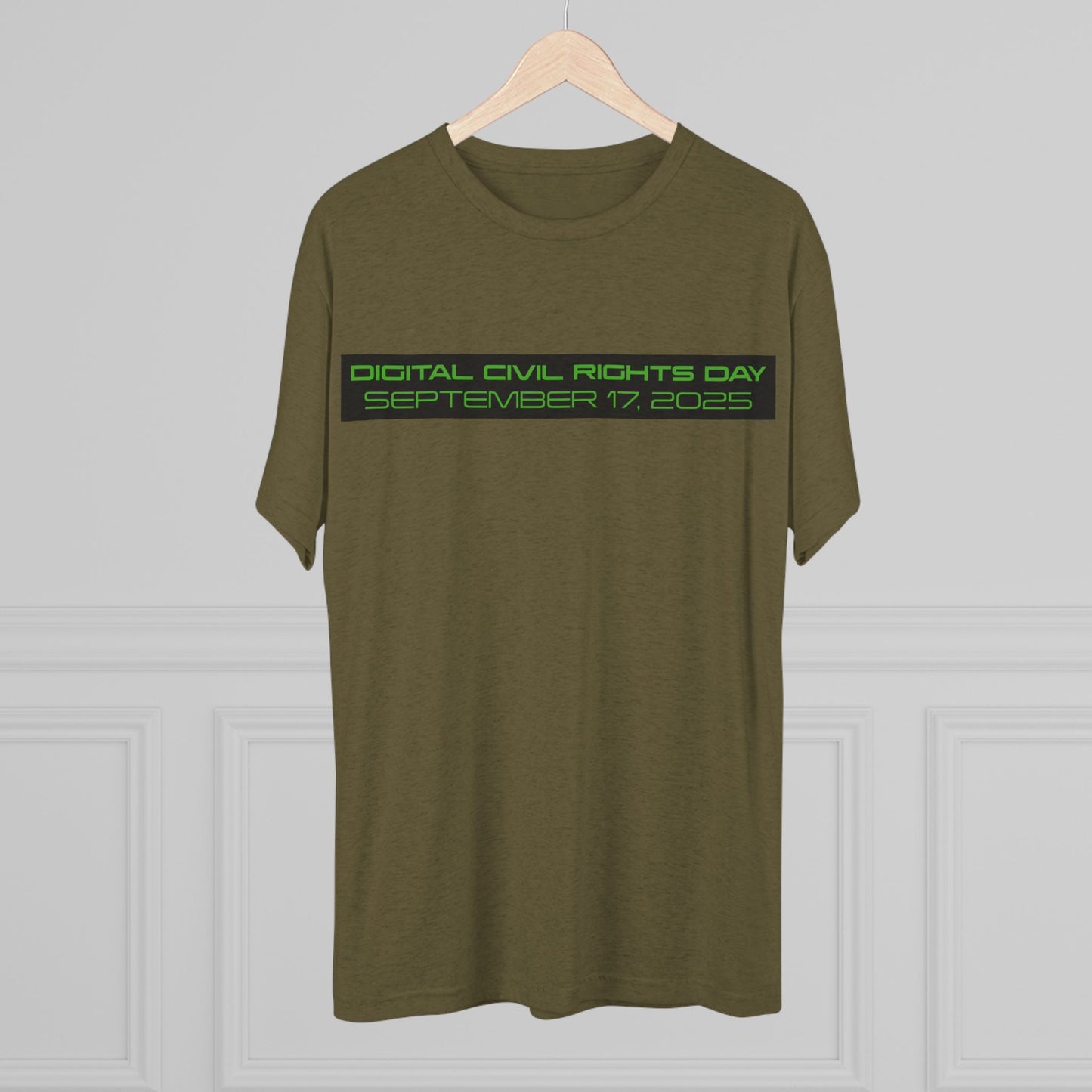 Digital Civil Rights Day 2025 Unisex Crew Tee, Graphic T-Shirt for Social Activism, Digital Rights Awareness, Casual Wear, Gift for Activists