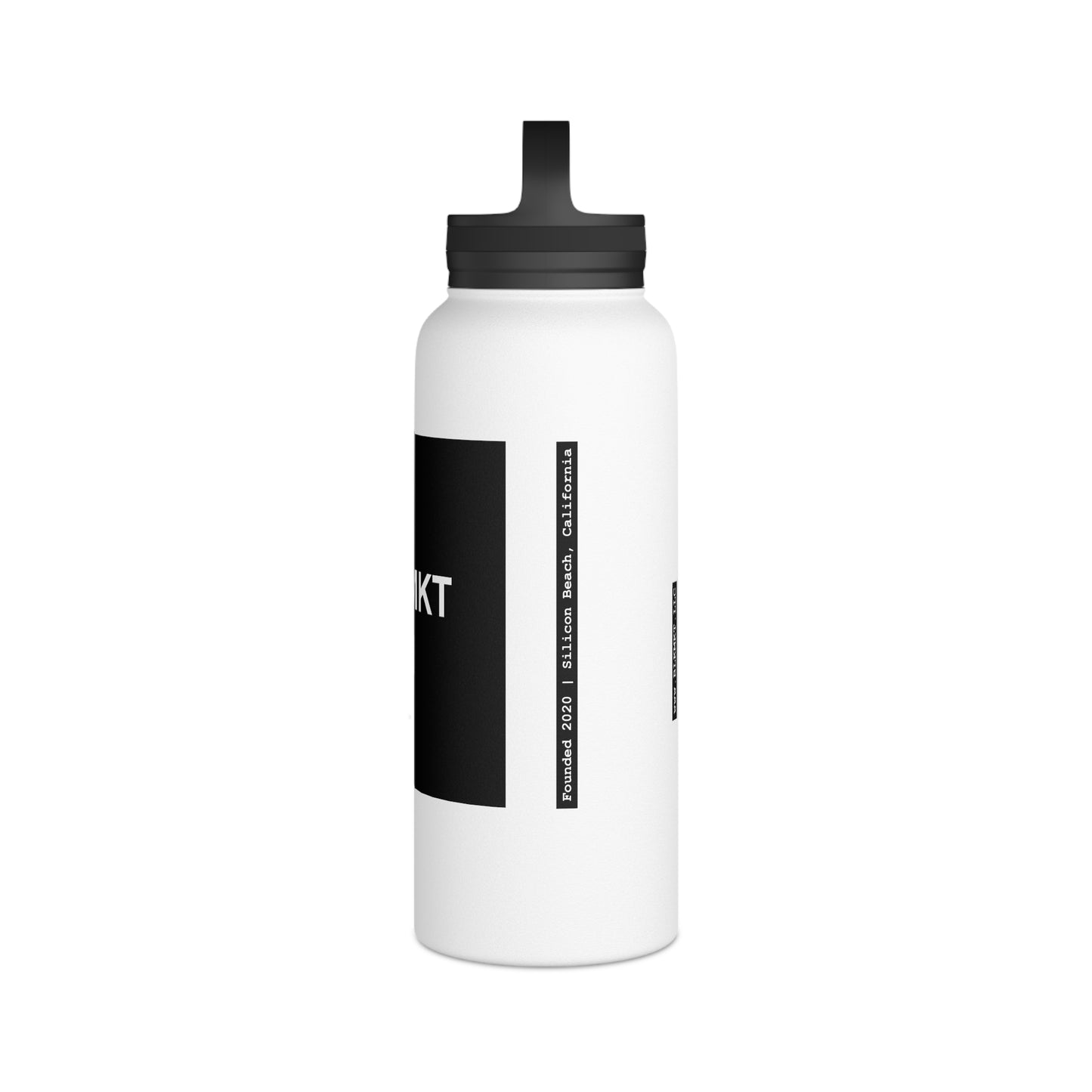 BLKMKT AI™ Stainless Steel Water Bottle, Handle Lid