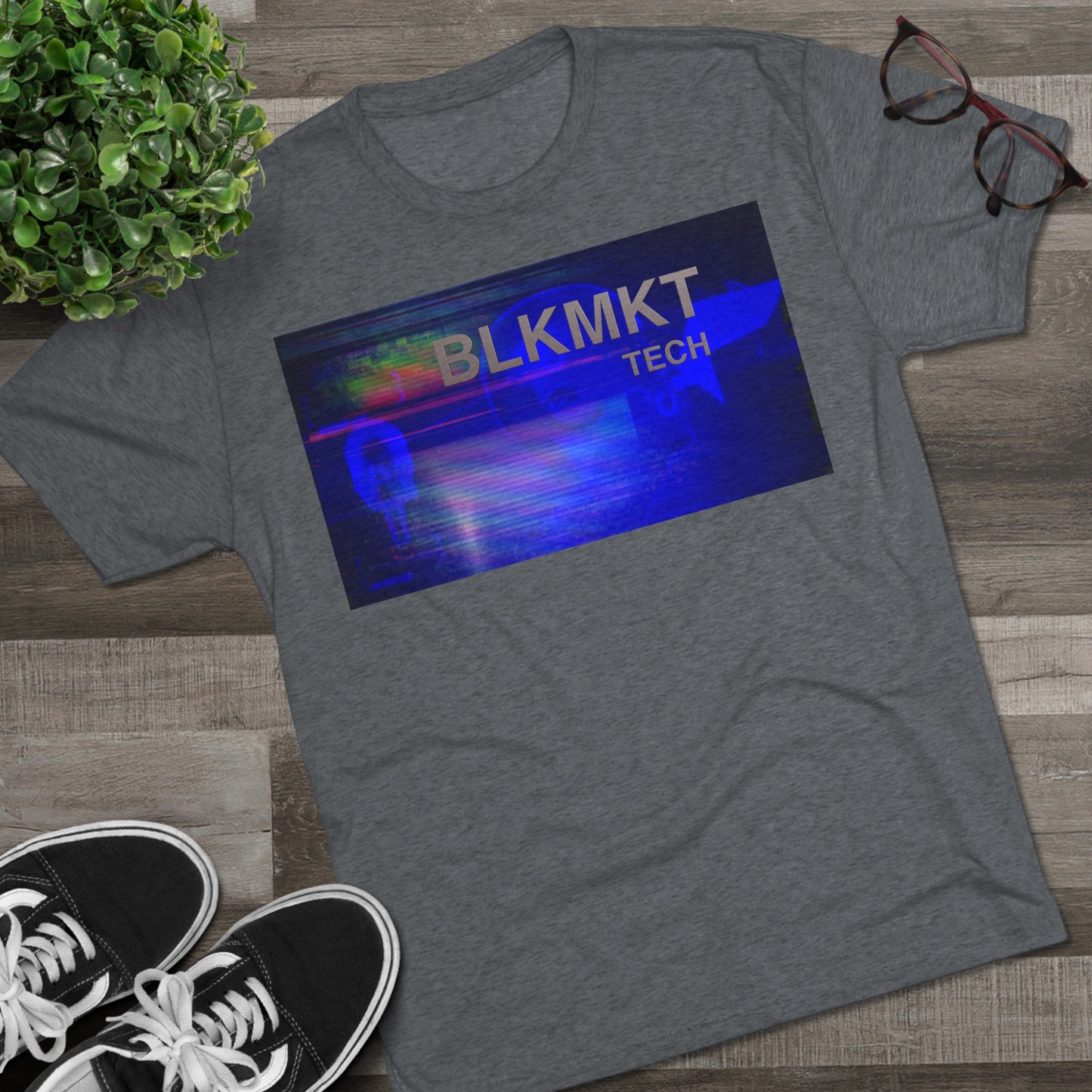 BLKMKT Tech™ Unisex Tri-Blend Crew Tee