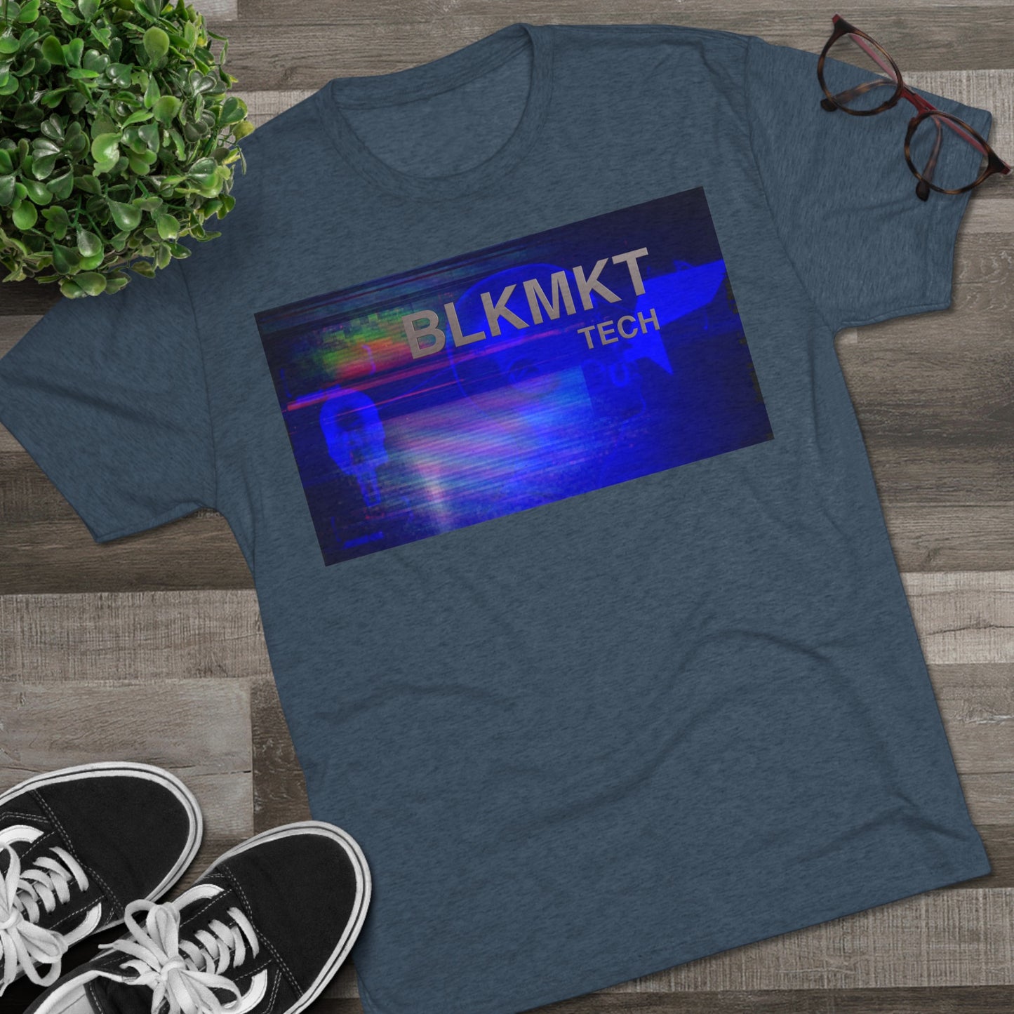 BLKMKT Tech™ Unisex Tri-Blend Crew Tee