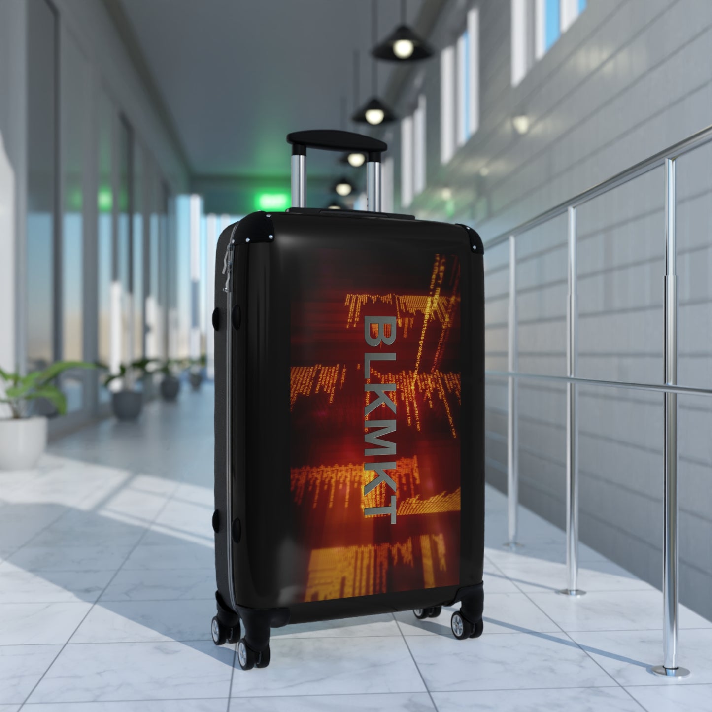BLKMKT™ Binary Code Suitcase