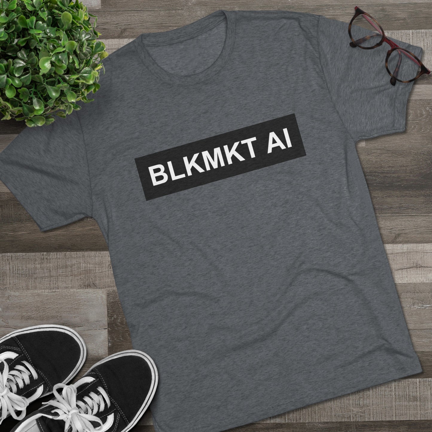 BLKMKT AI™ Unisex Tri-Blend Crew Tee