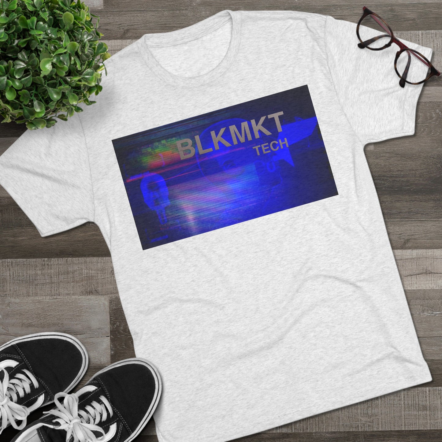 BLKMKT Tech™ Unisex Tri-Blend Crew Tee
