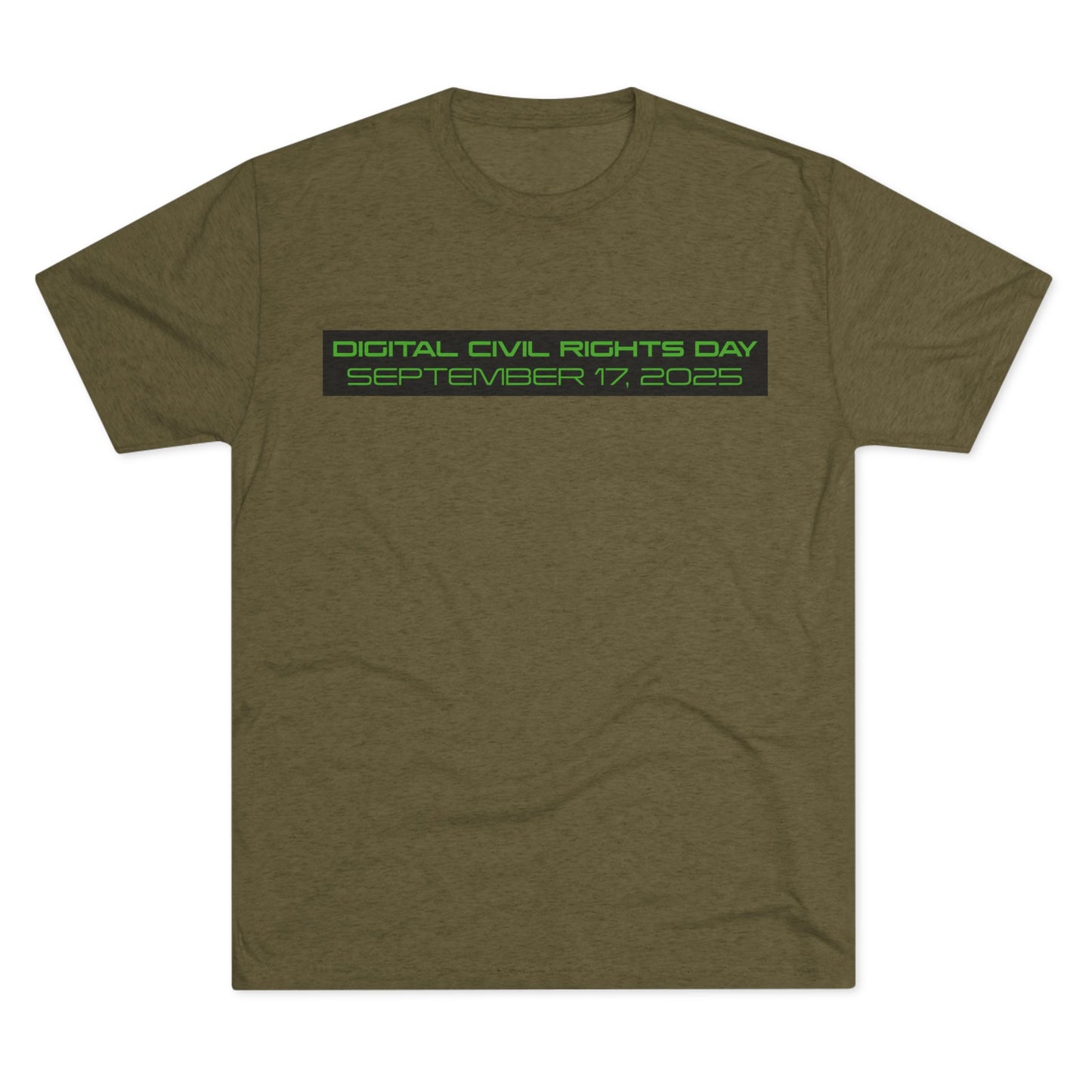 Digital Civil Rights Day 2025 Unisex Crew Tee, Graphic T-Shirt for Social Activism, Digital Rights Awareness, Casual Wear, Gift for Activists