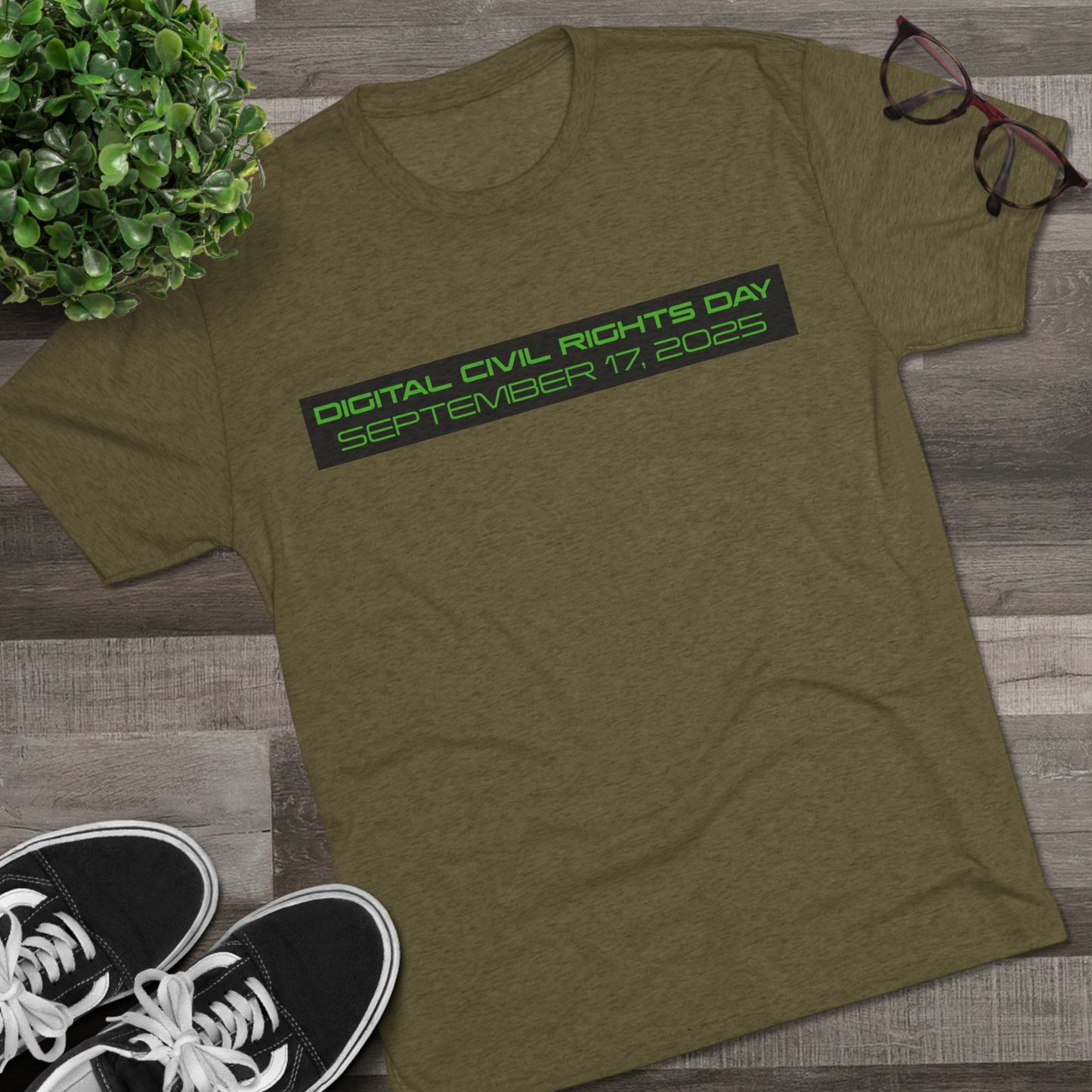 Digital Civil Rights Day 2025 Unisex Crew Tee, Graphic T-Shirt for Social Activism, Digital Rights Awareness, Casual Wear, Gift for Activists