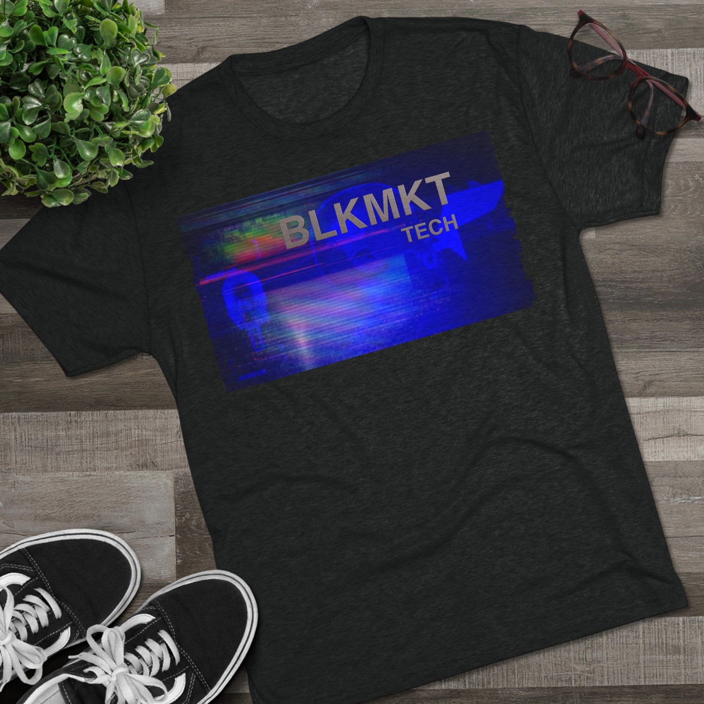 BLKMKT Tech™ Unisex Tri-Blend Crew Tee