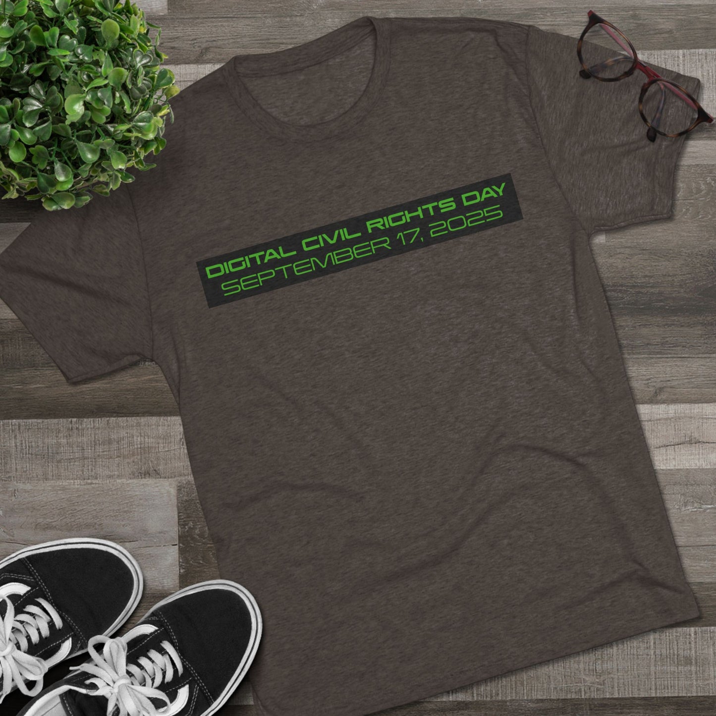 Digital Civil Rights Day 2025 Unisex Crew Tee, Graphic T-Shirt for Social Activism, Digital Rights Awareness, Casual Wear, Gift for Activists