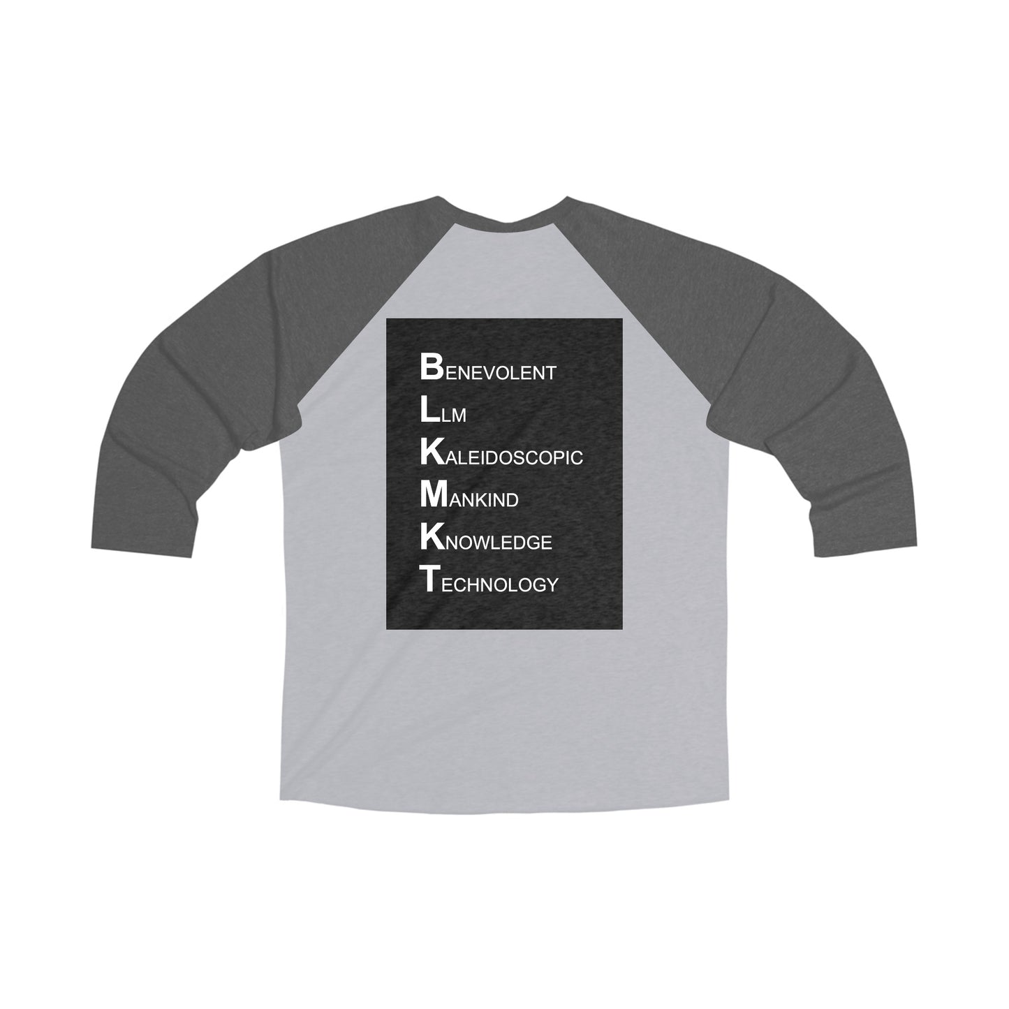 BLKMKT AI™ Unisex Tri-Blend 3\4 Raglan Tee
