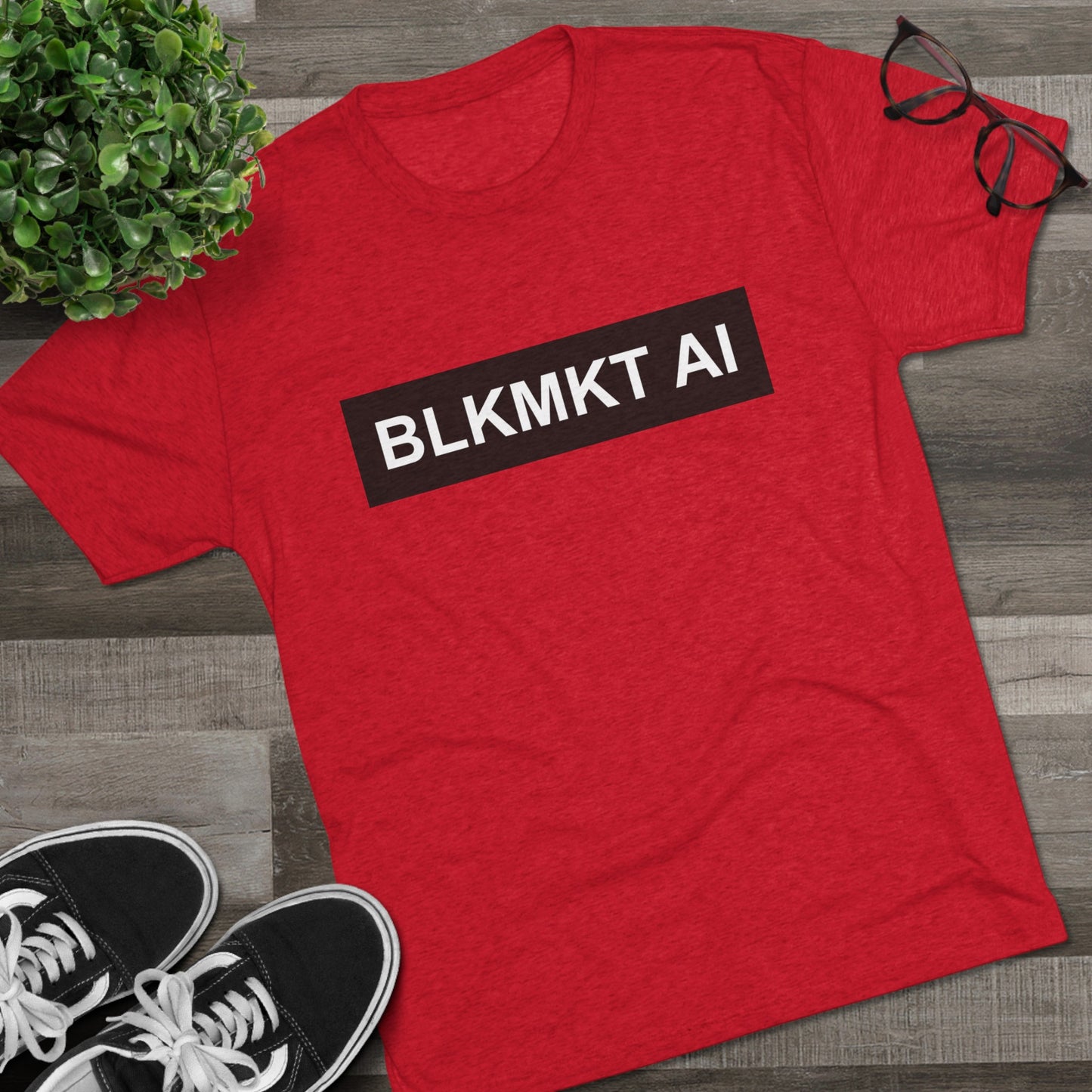 BLKMKT AI™ Unisex Tri-Blend Crew Tee