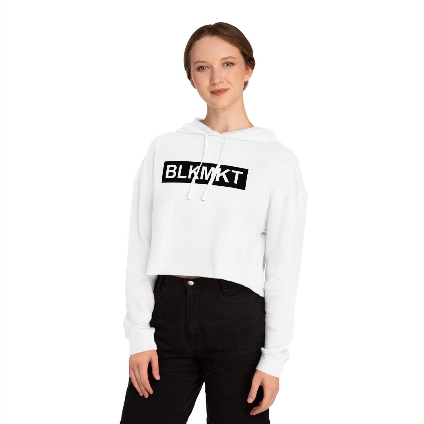 BLKMKT™ Women’s Cropped Hooded Sweatshirt