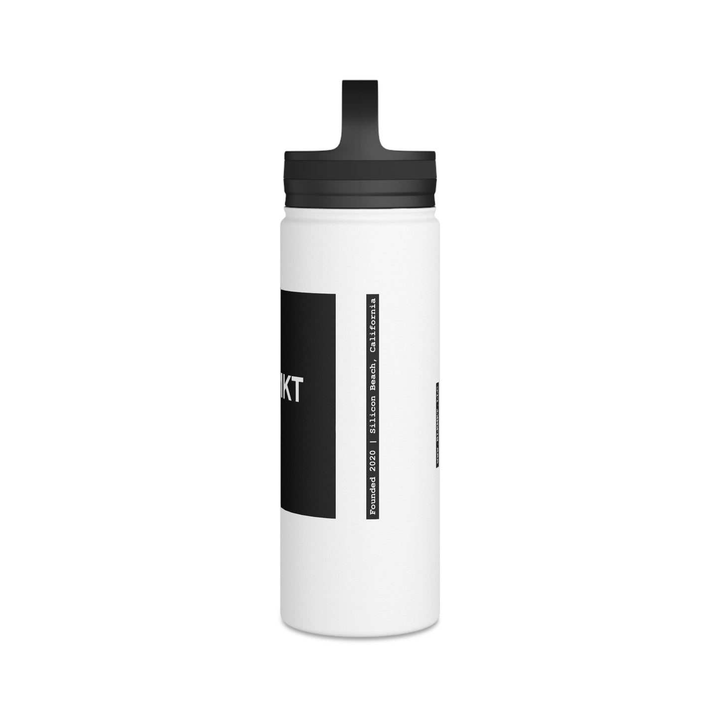 BLKMKT AI™ Stainless Steel Water Bottle, Handle Lid