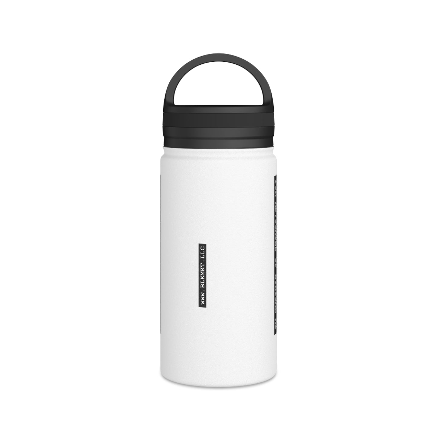 BLKMKT AI™ Stainless Steel Water Bottle, Handle Lid