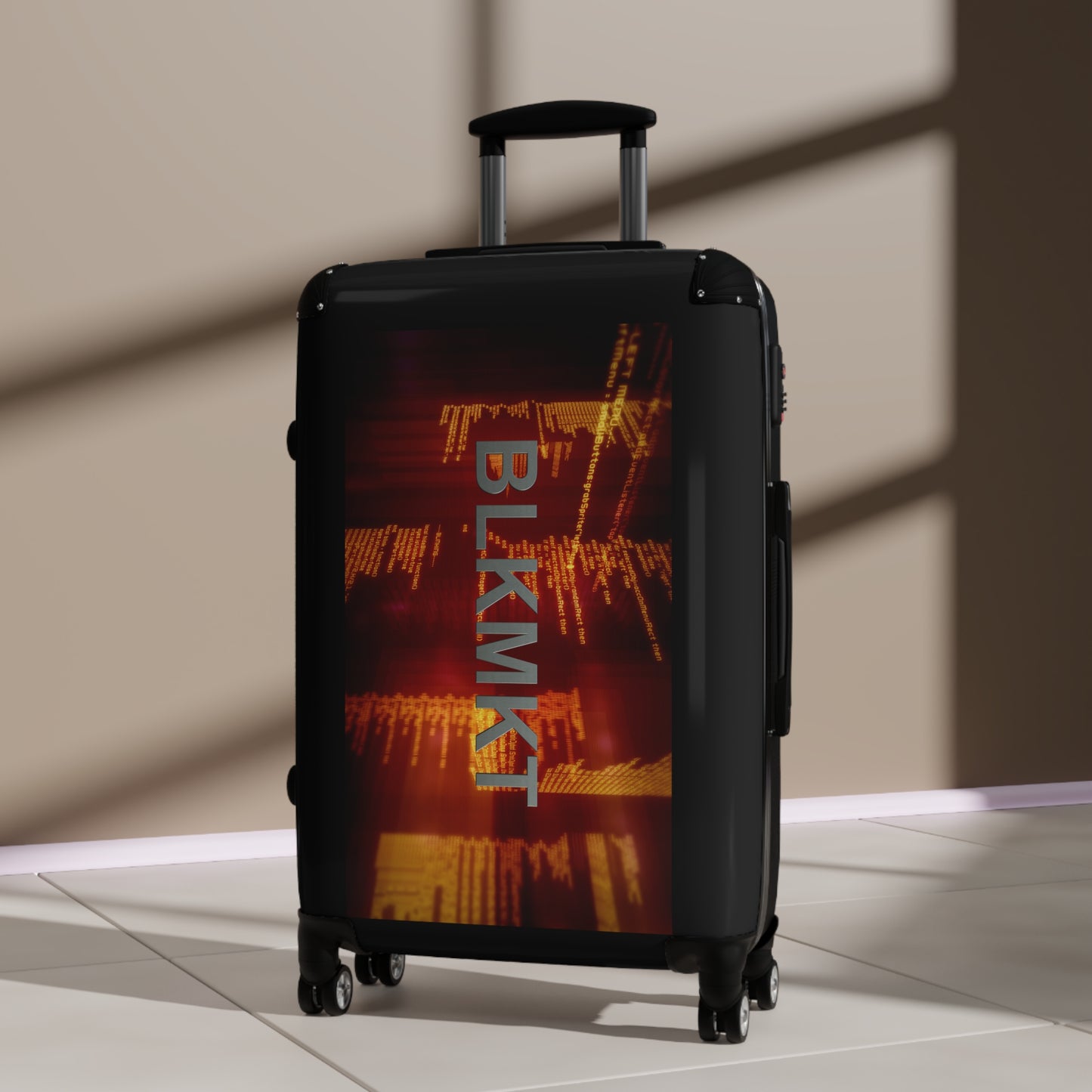 BLKMKT™ Binary Code Suitcase