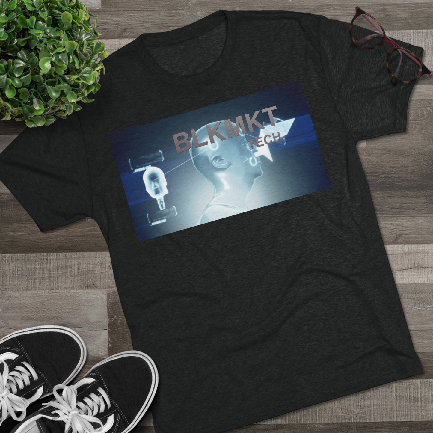 BLKMKT Tech™ Unisex Tri-Blend Crew Tee