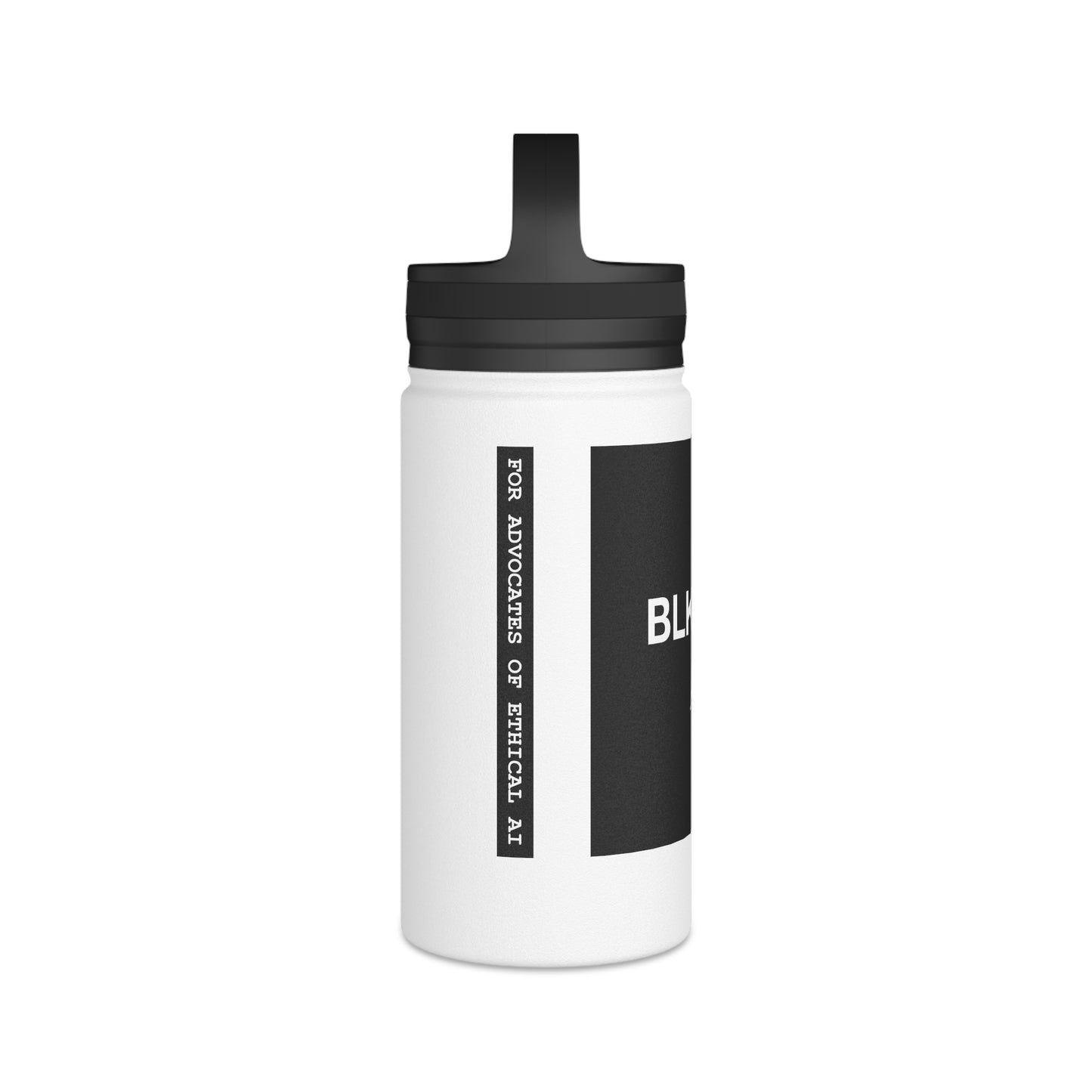 BLKMKT AI™ Stainless Steel Water Bottle, Handle Lid