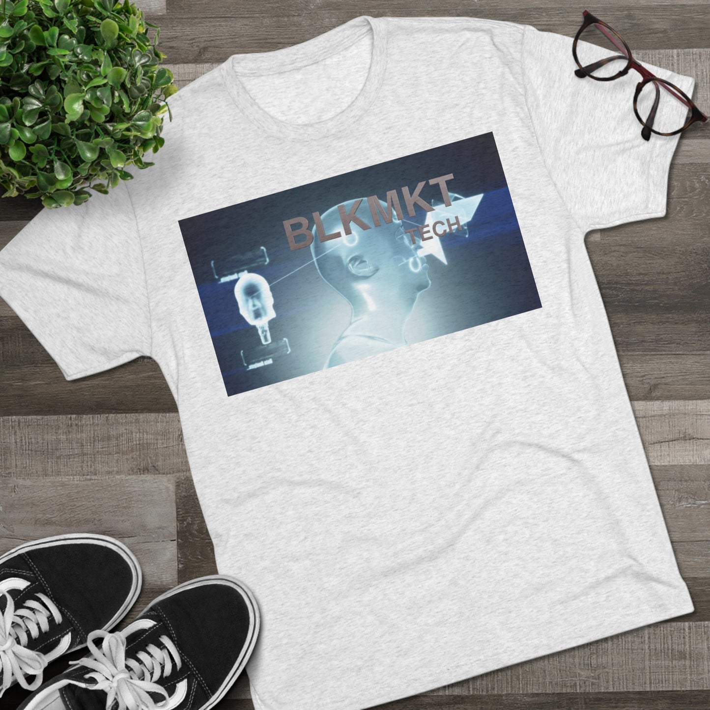 BLKMKT Tech™ Unisex Tri-Blend Crew Tee