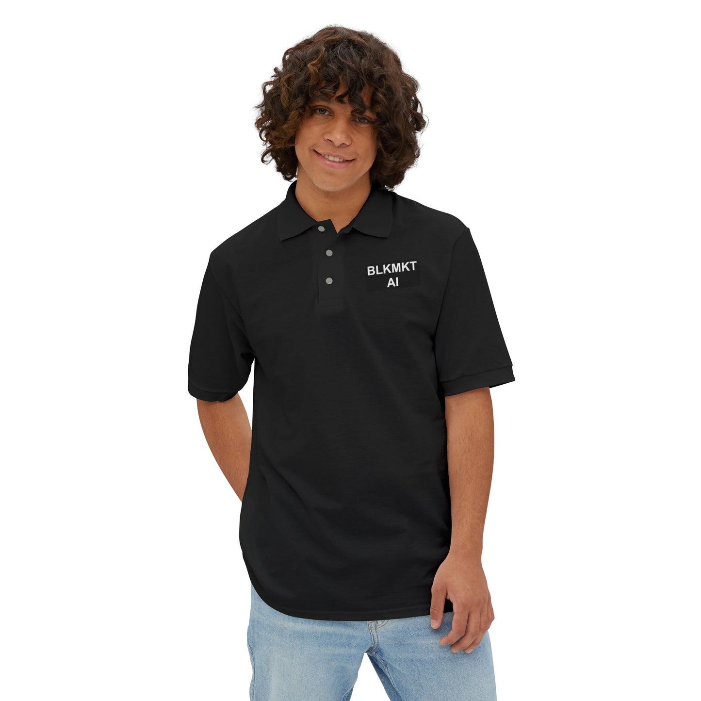 BLKMKT AI Men's Piqué Polo Shirt
