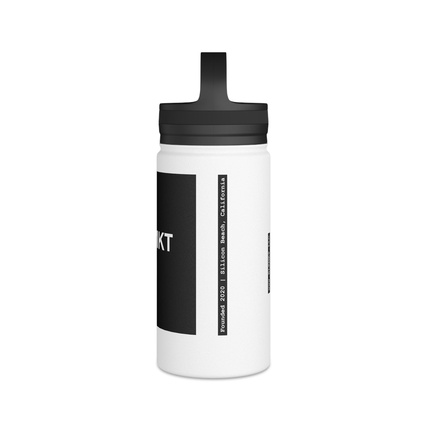 BLKMKT AI™ Stainless Steel Water Bottle, Handle Lid