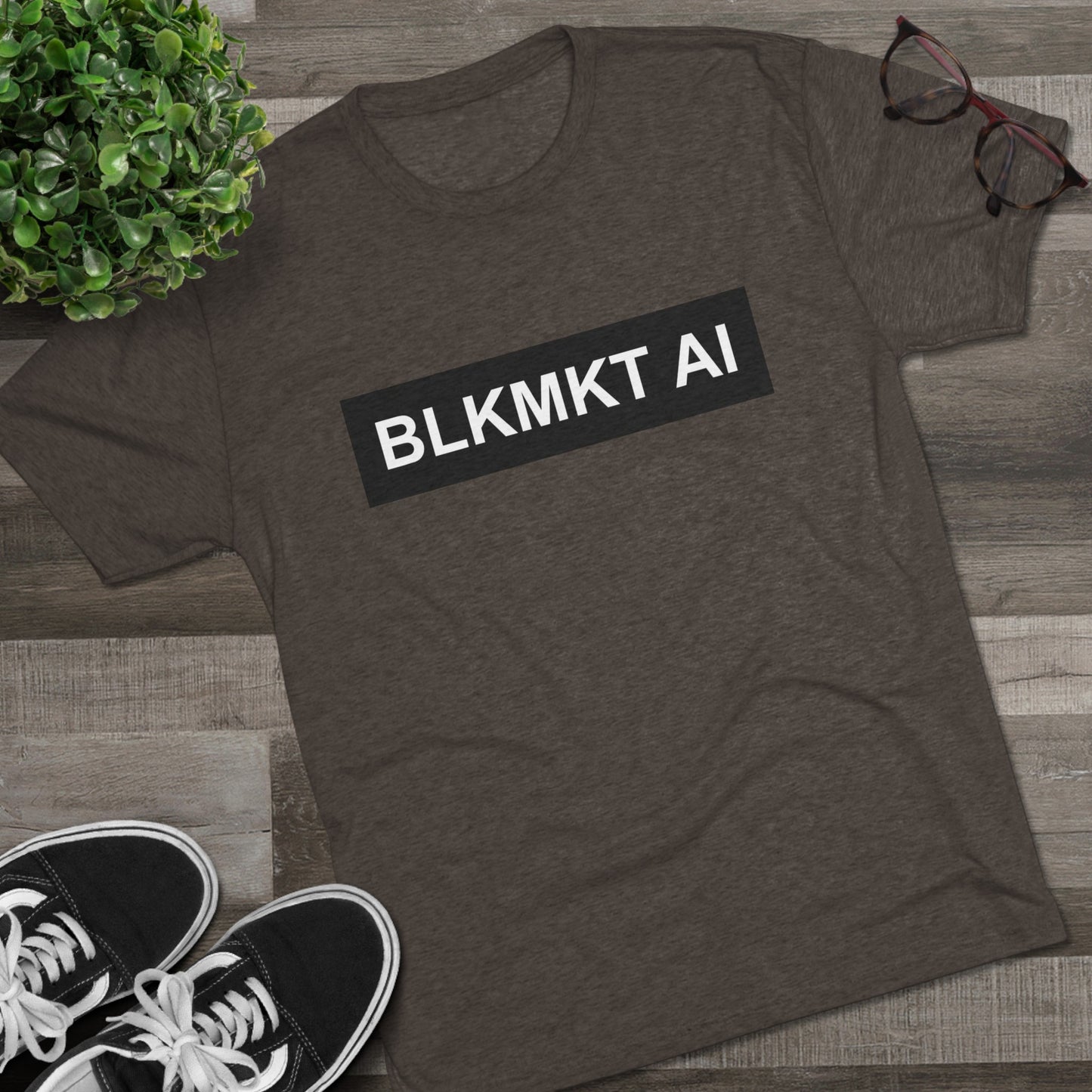 BLKMKT AI™ Unisex Tri-Blend Crew Tee