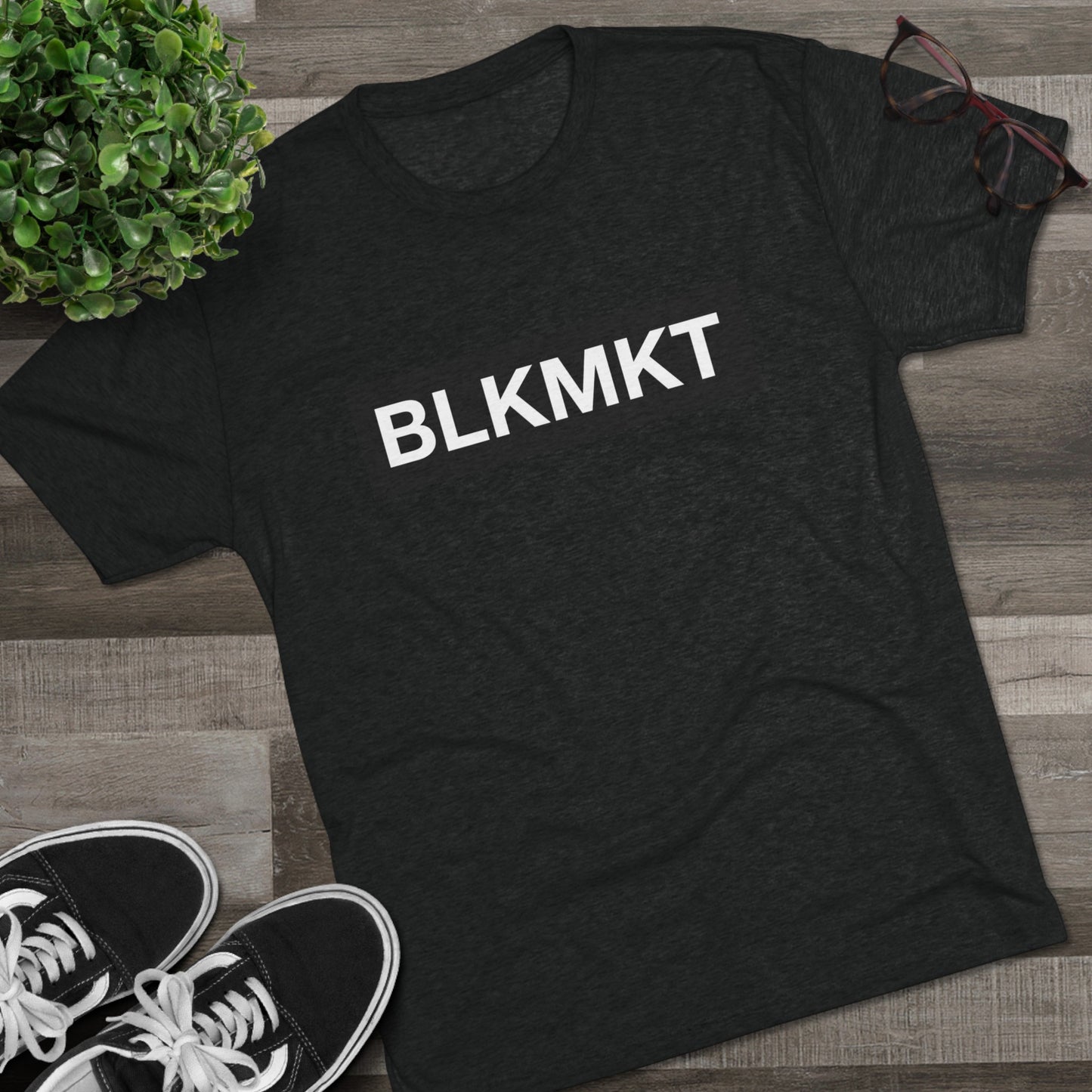 BLKMKT™ Unisex Tri-Blend Crew Tee