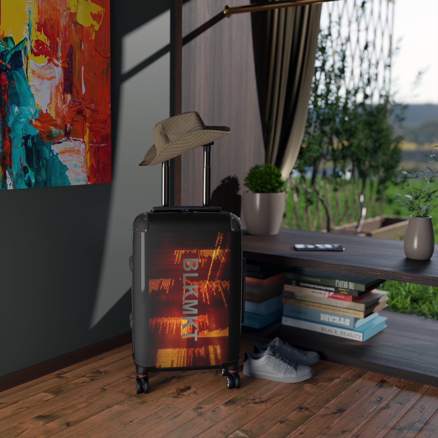BLKMKT™ Binary Code Suitcase