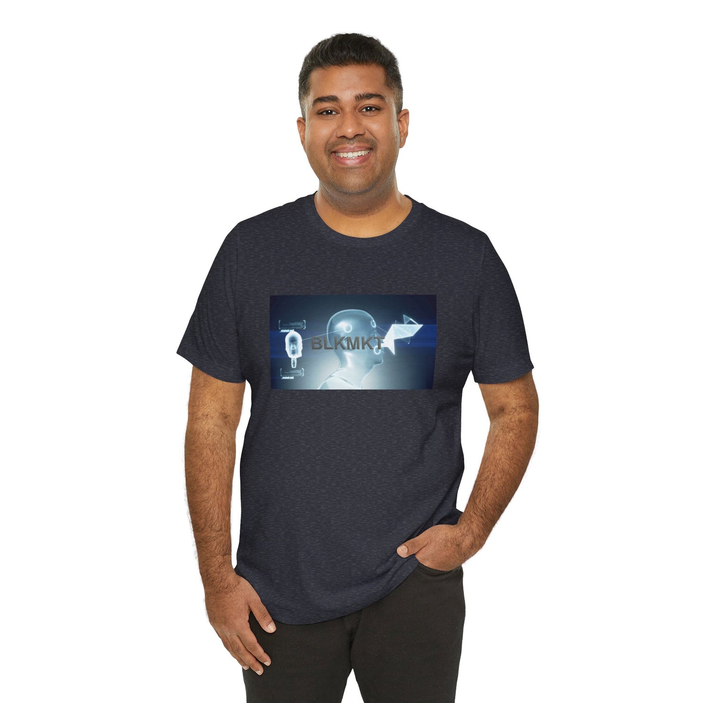 BLKMKT™ Headshot Unisex Jersey Short Sleeve Tee