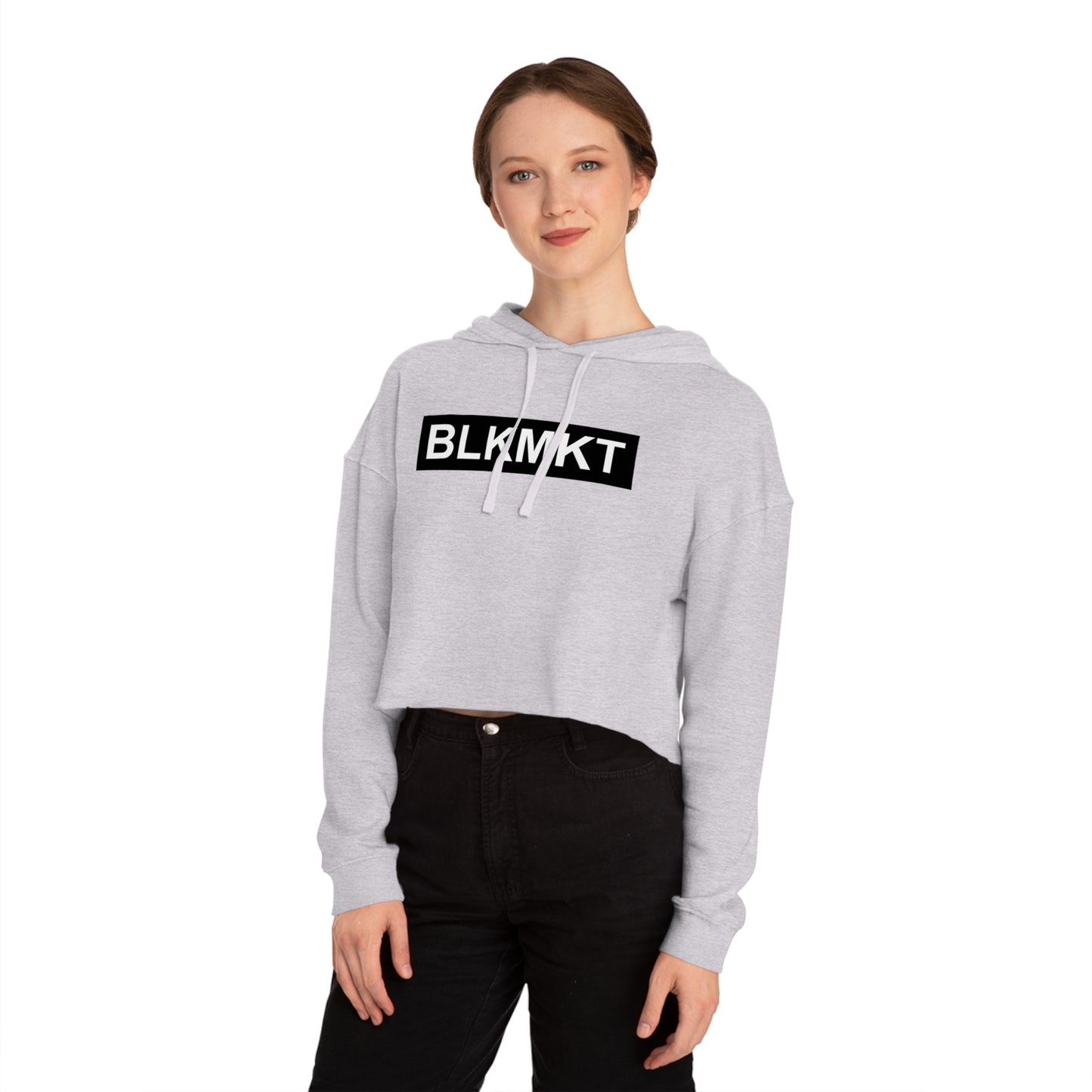 BLKMKT™ Women’s Cropped Hooded Sweatshirt