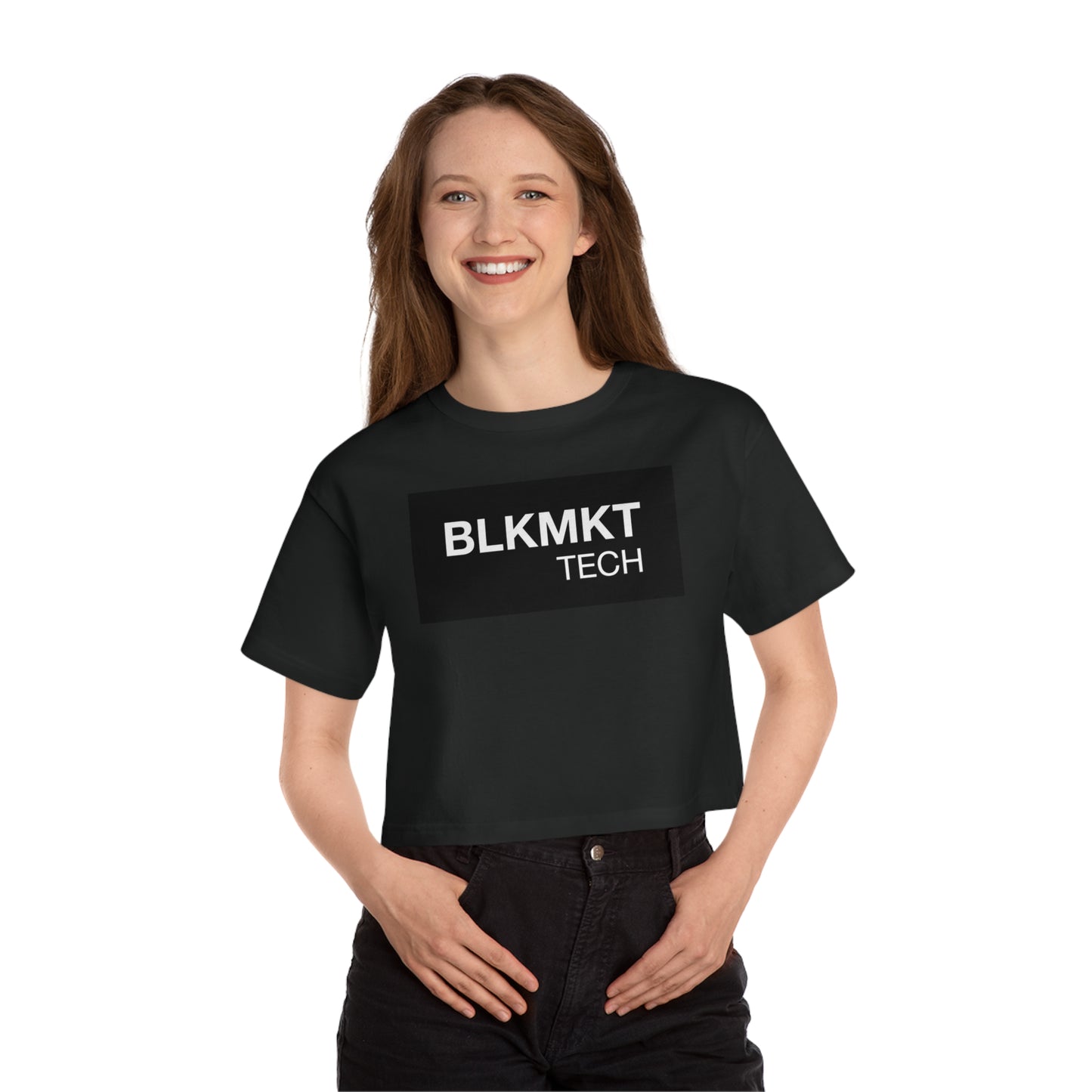 BLKMKT Tech™ Champion Women's Heritage Cropped T-Shirt