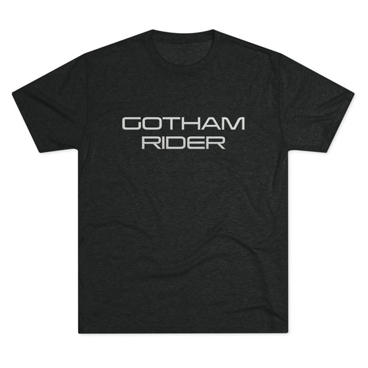 Gotham Rider White Print Unisex Crew Tee, Graphic T-Shirt for Social Activism, Digital Rights Awareness, Casual Wear, Gift for Activists