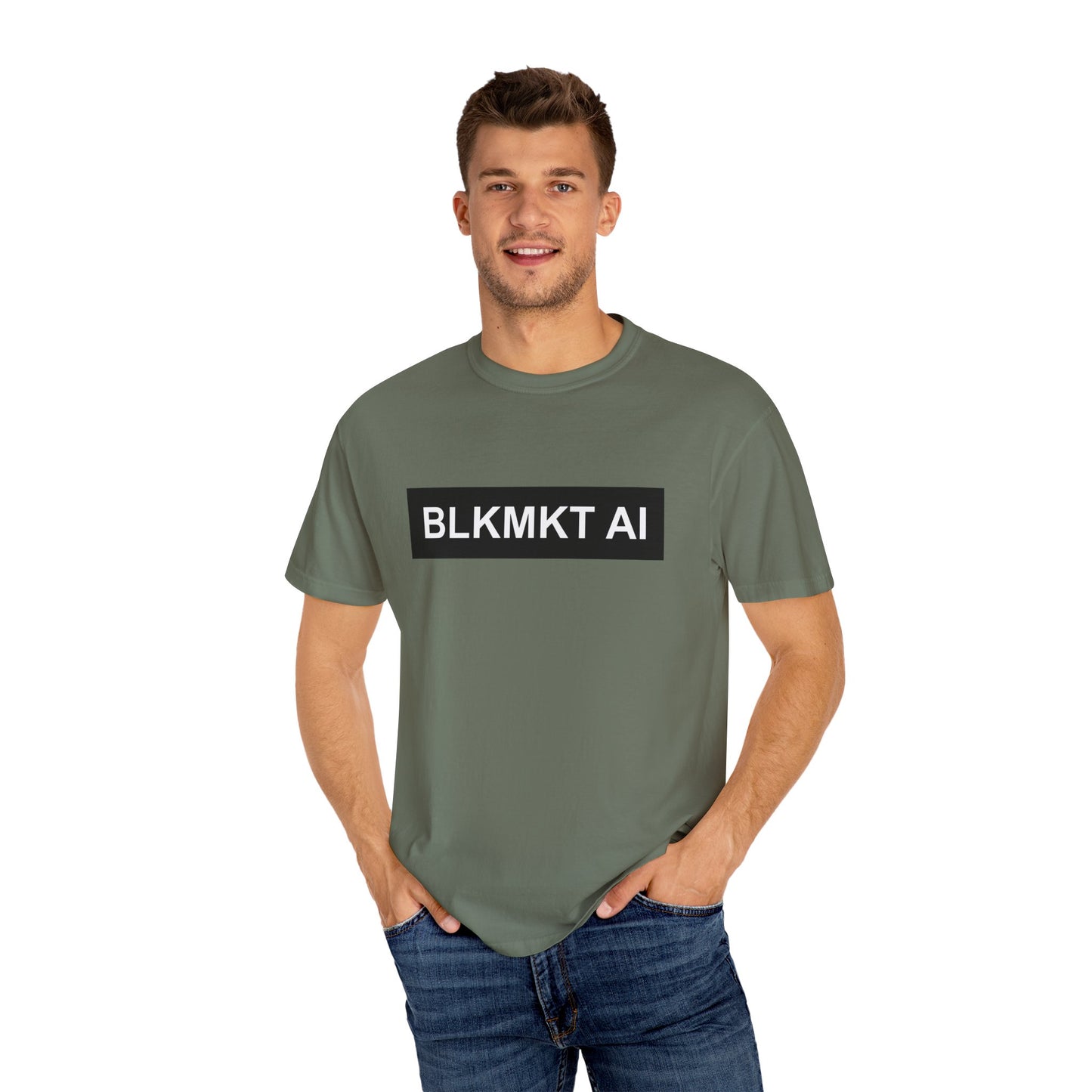 BLKMKT AI™ Unisex Garment-Dyed T-shirt