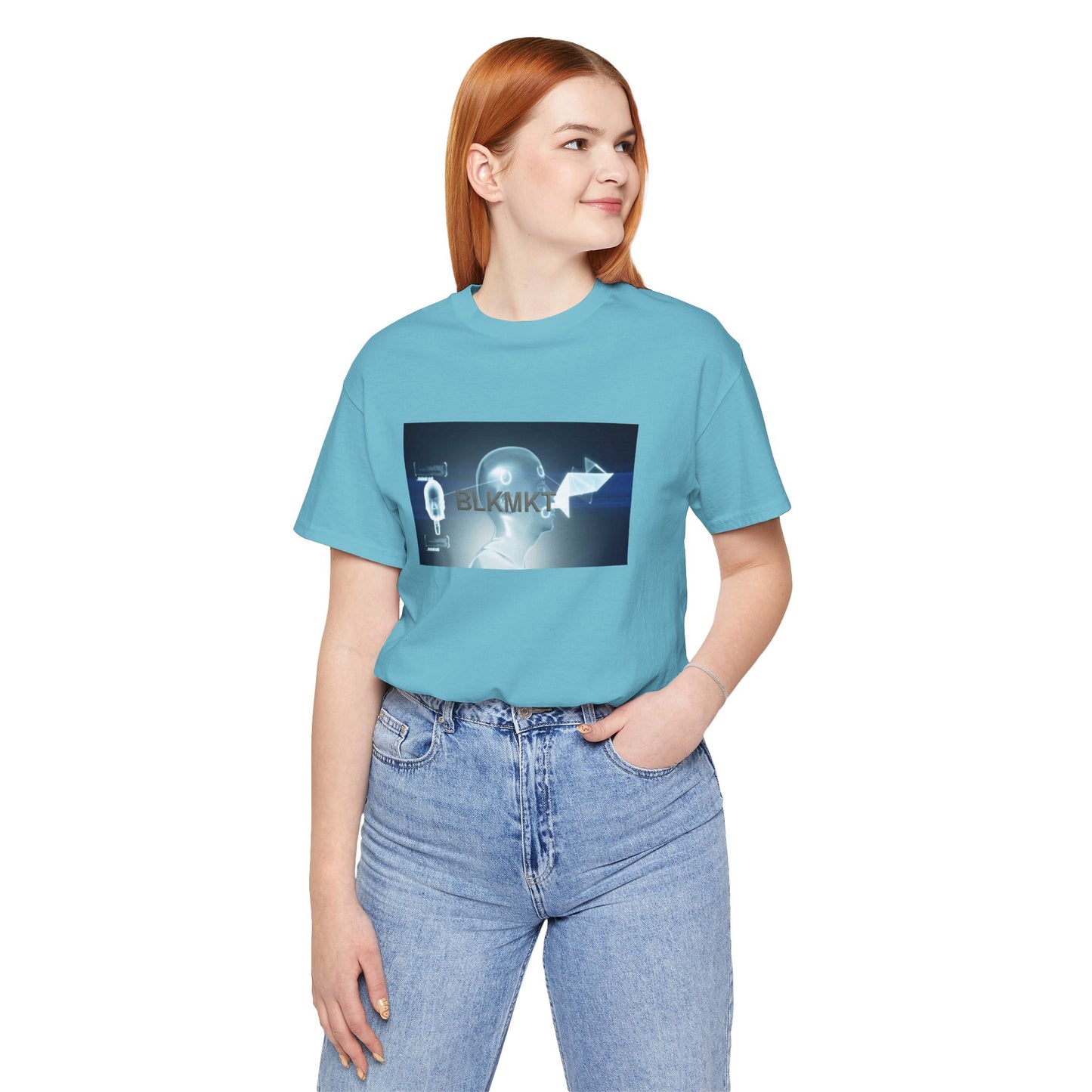 BLKMKT™ Headshot Unisex Jersey Short Sleeve Tee