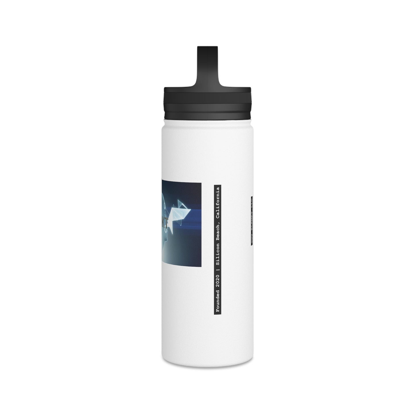 BLKMKT™ Headshot Stainless Steel Water Bottle, Handle Lid