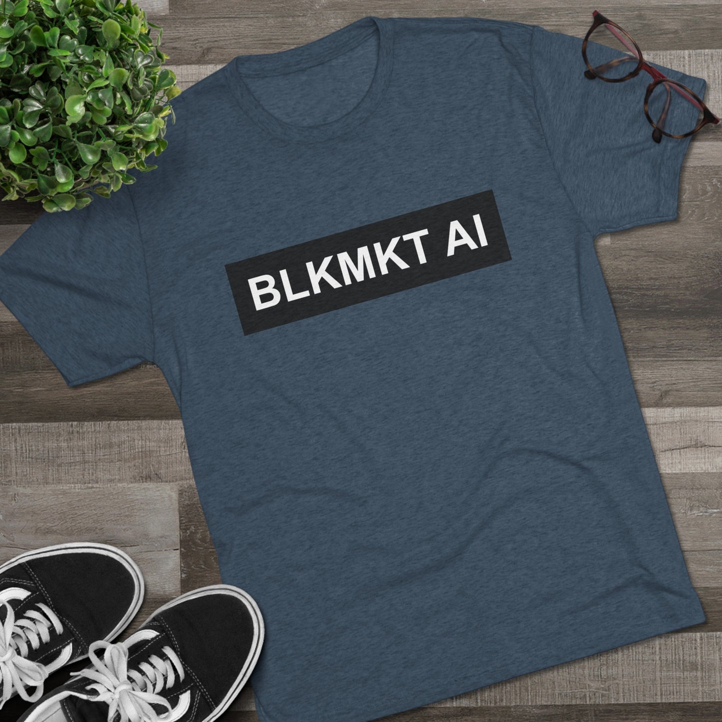 BLKMKT AI™ Unisex Tri-Blend Crew Tee