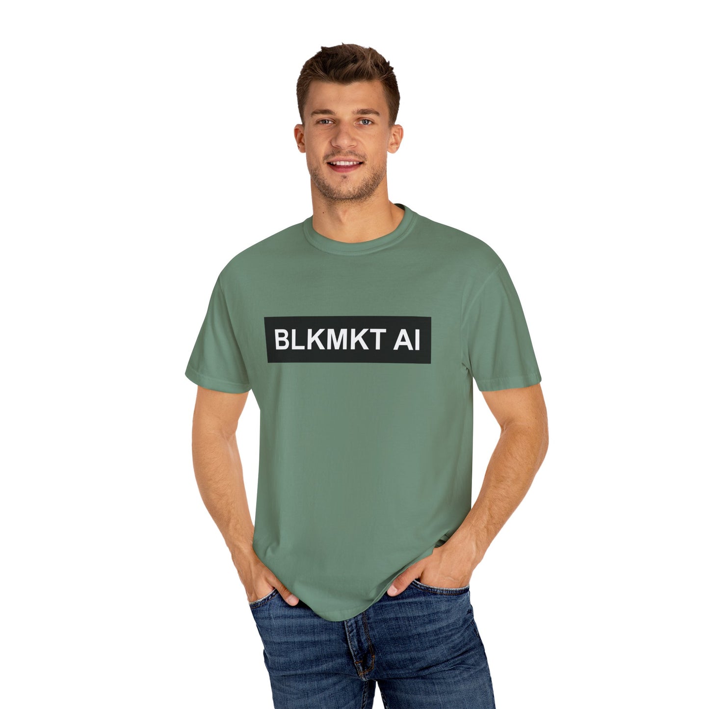 BLKMKT AI™ Unisex Garment-Dyed T-shirt