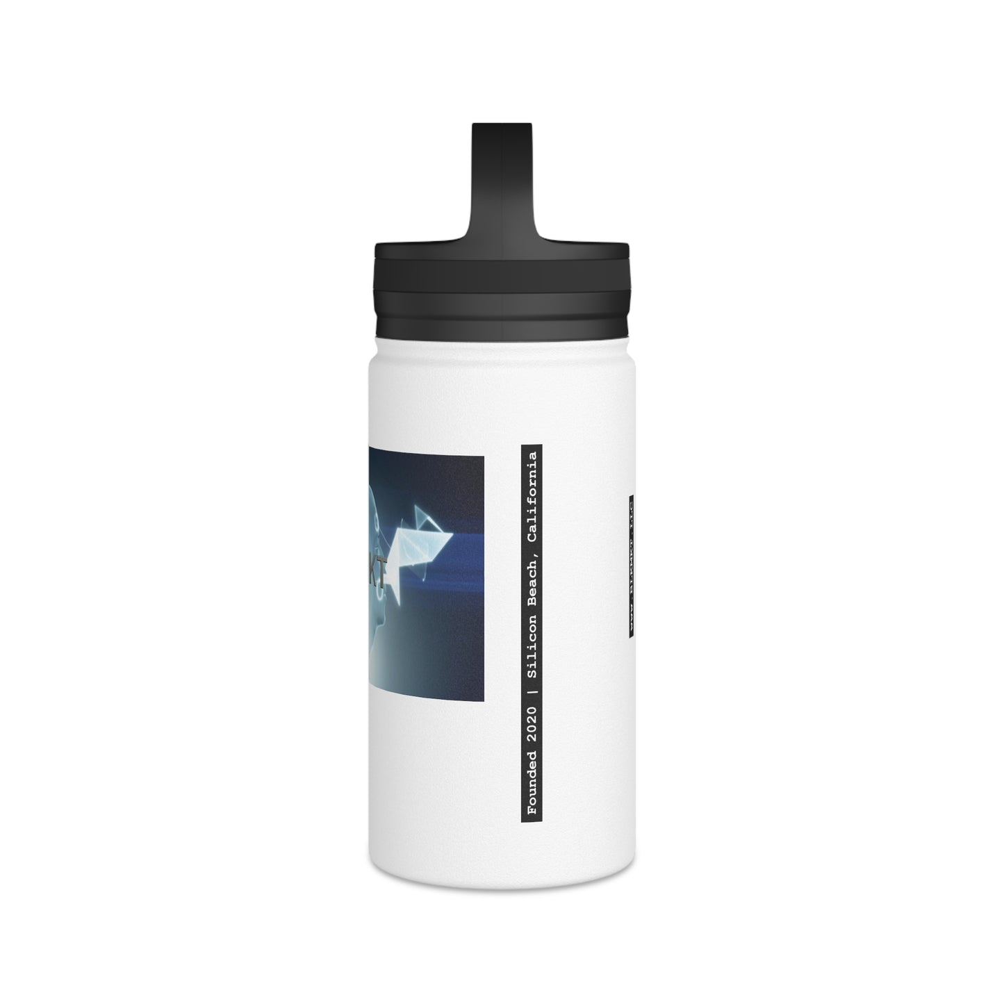 BLKMKT™ Headshot Stainless Steel Water Bottle, Handle Lid