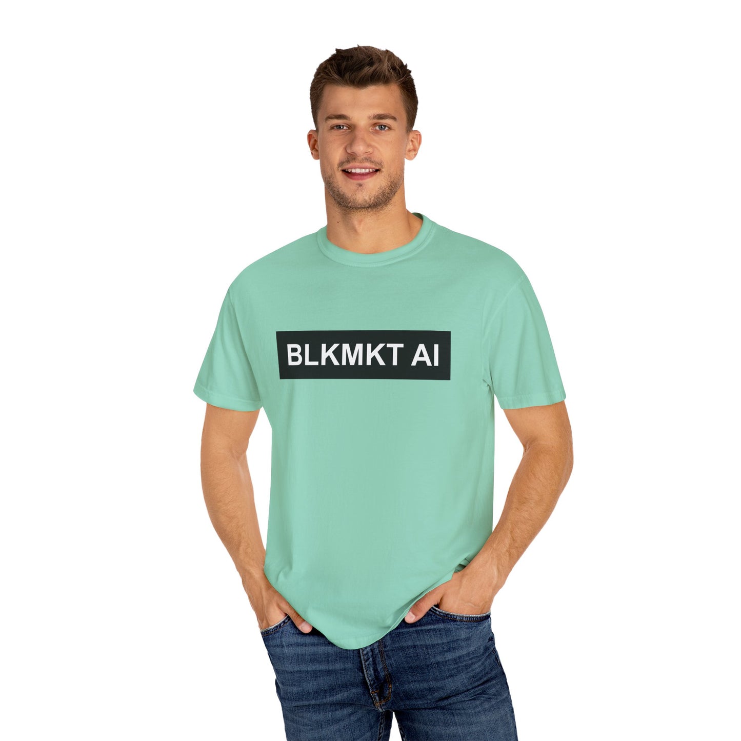 BLKMKT AI™ Unisex Garment-Dyed T-shirt