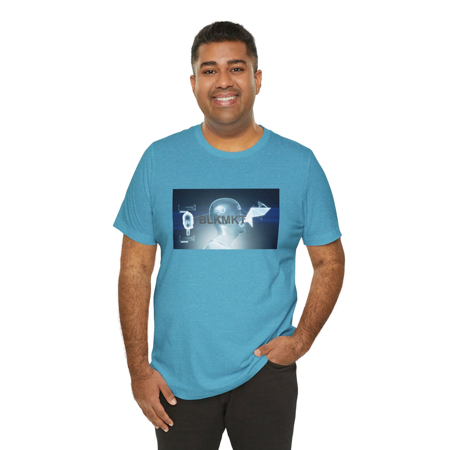 BLKMKT™ Headshot Unisex Jersey Short Sleeve Tee