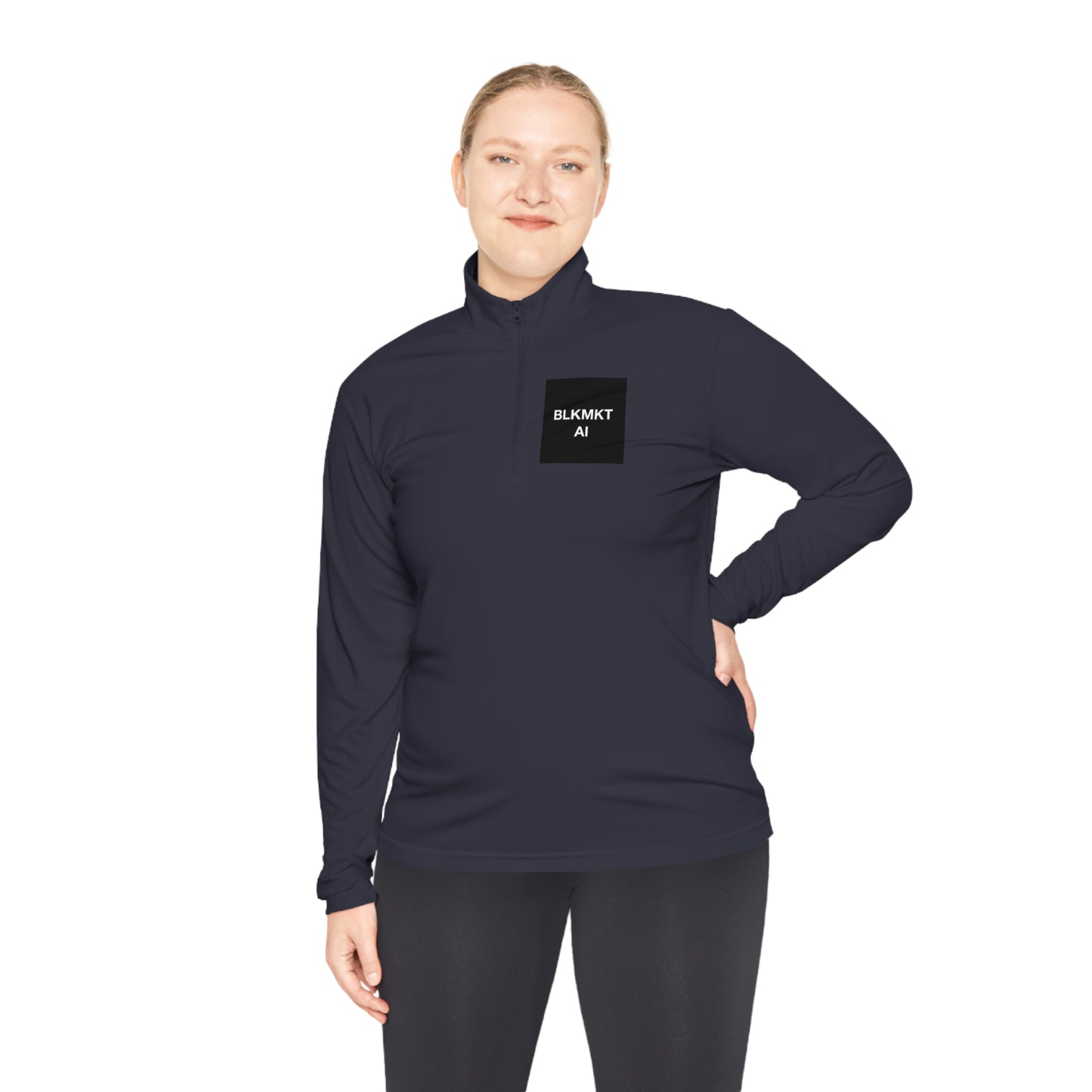 BLKMKT AI™ Unisex Quarter-Zip Pullover
