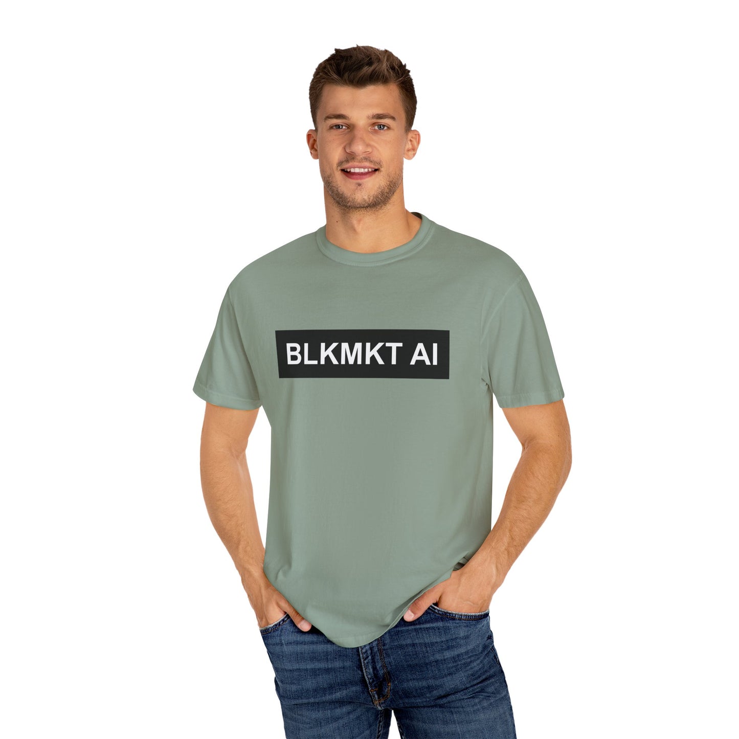 BLKMKT AI™ Unisex Garment-Dyed T-shirt