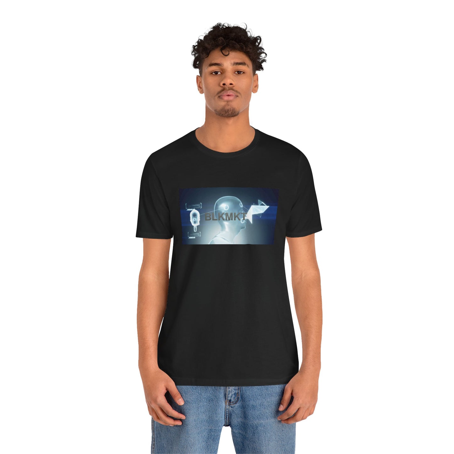 BLKMKT™ Headshot Unisex Jersey Short Sleeve Tee