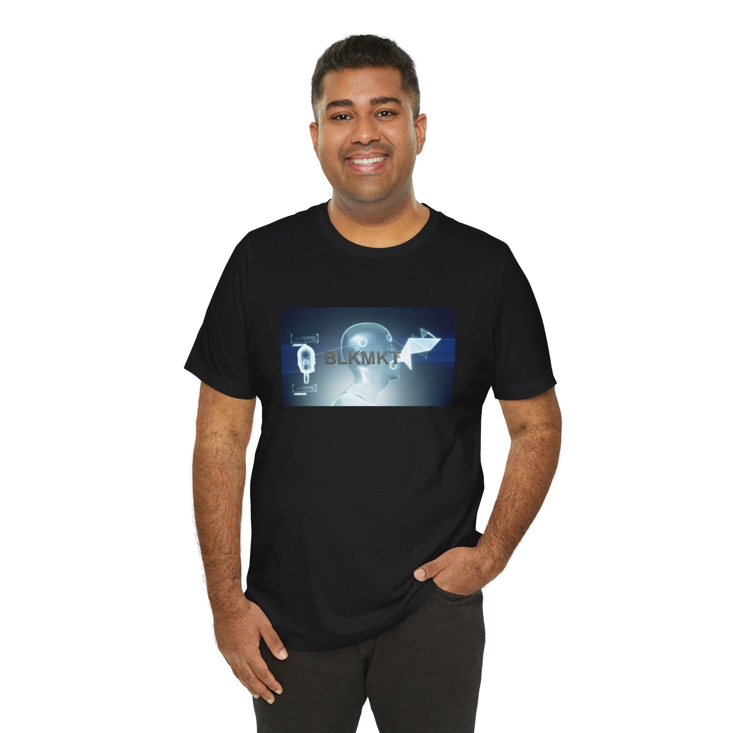 BLKMKT™ Headshot Unisex Jersey Short Sleeve Tee