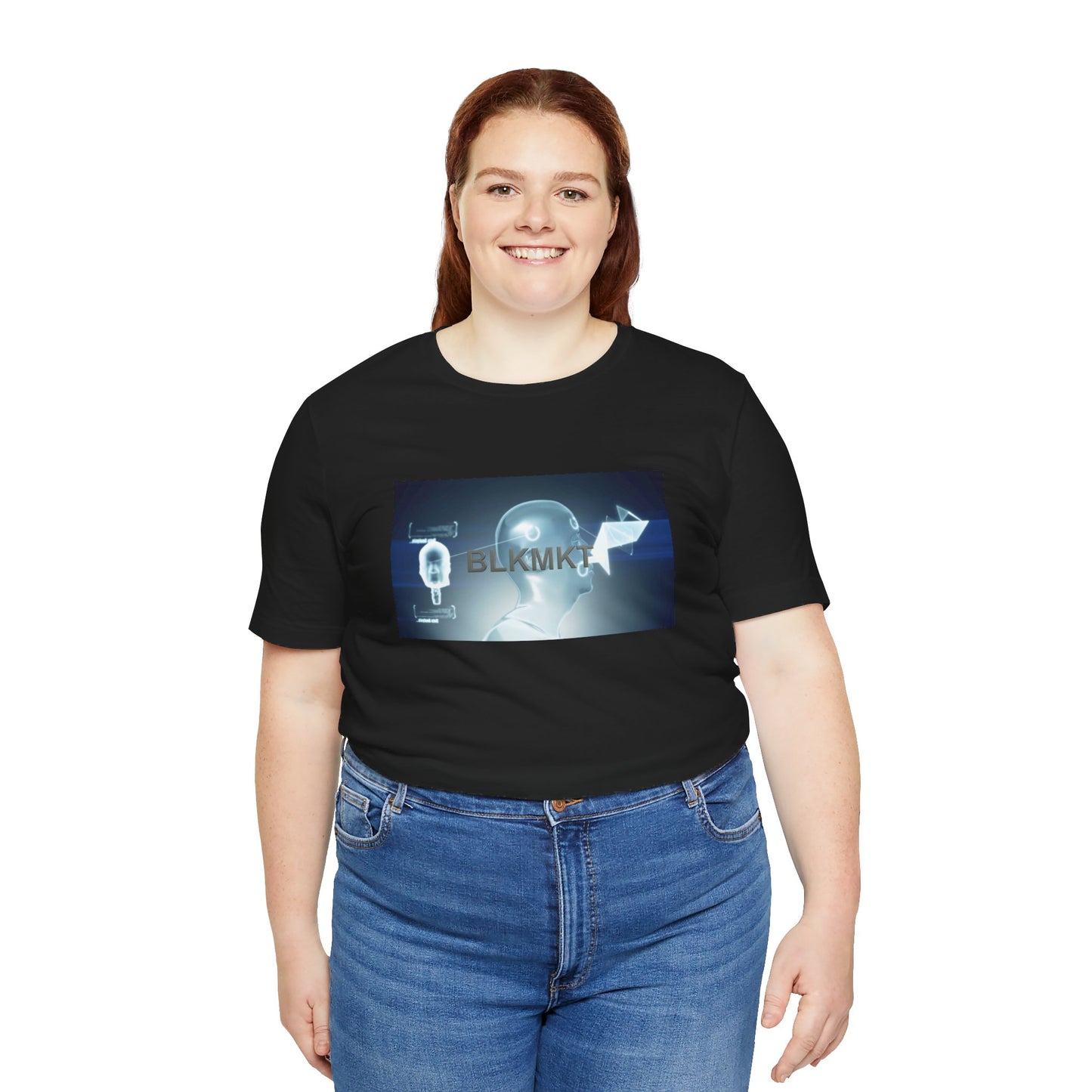 BLKMKT™ Headshot Unisex Jersey Short Sleeve Tee