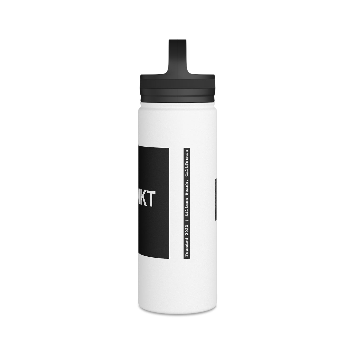BLKMKT™ Stainless Steel Water Bottle, Handle Lid