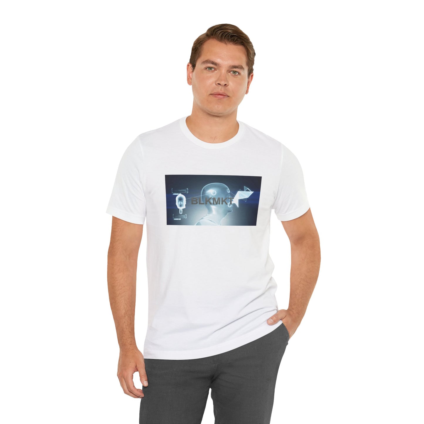 BLKMKT™ Headshot Unisex Jersey Short Sleeve Tee