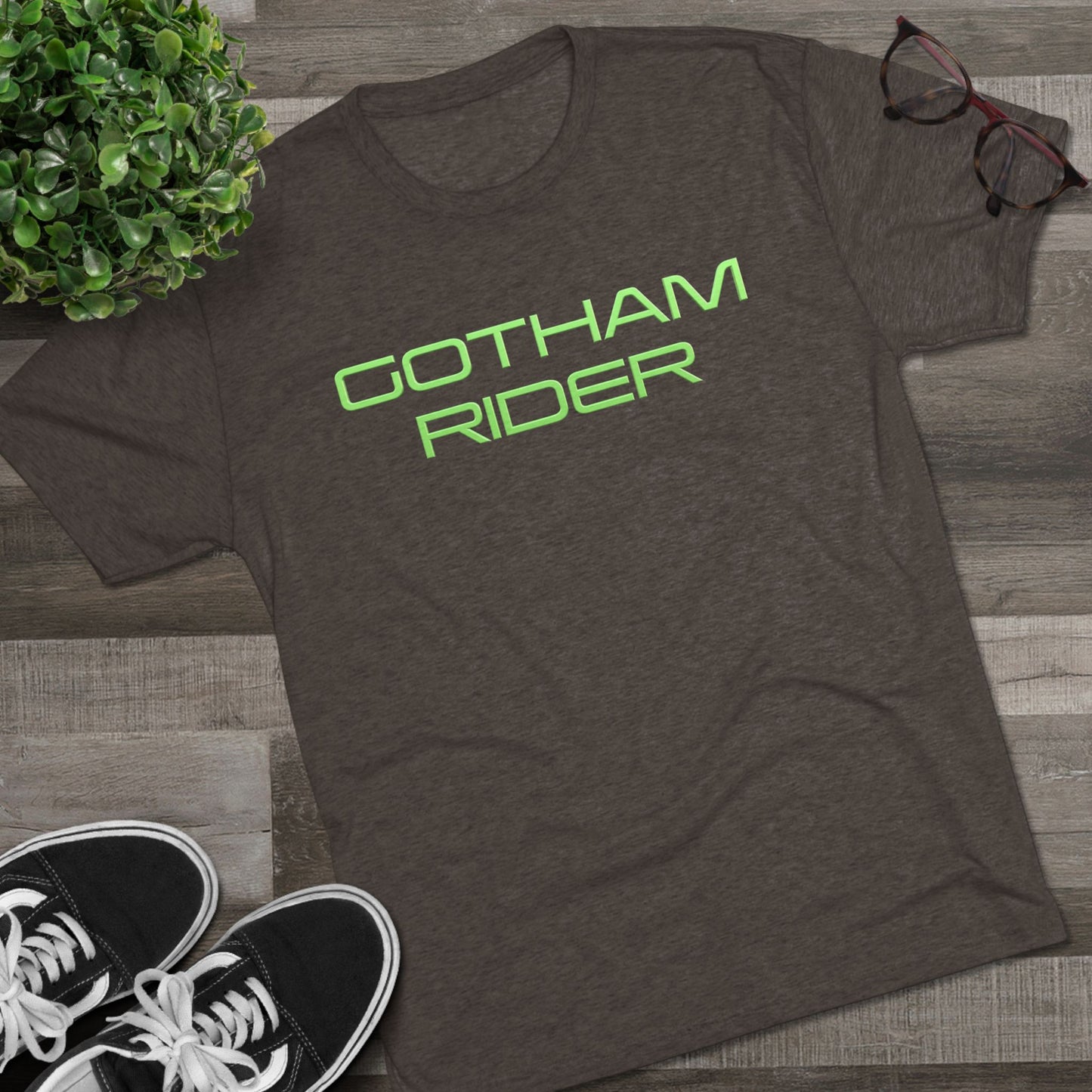 Gotham Rider Green Print Unisex Crew Tee, Graphic T-Shirt for Social Activism, Digital Rights Awareness, Casual Wear, Gift for Activists